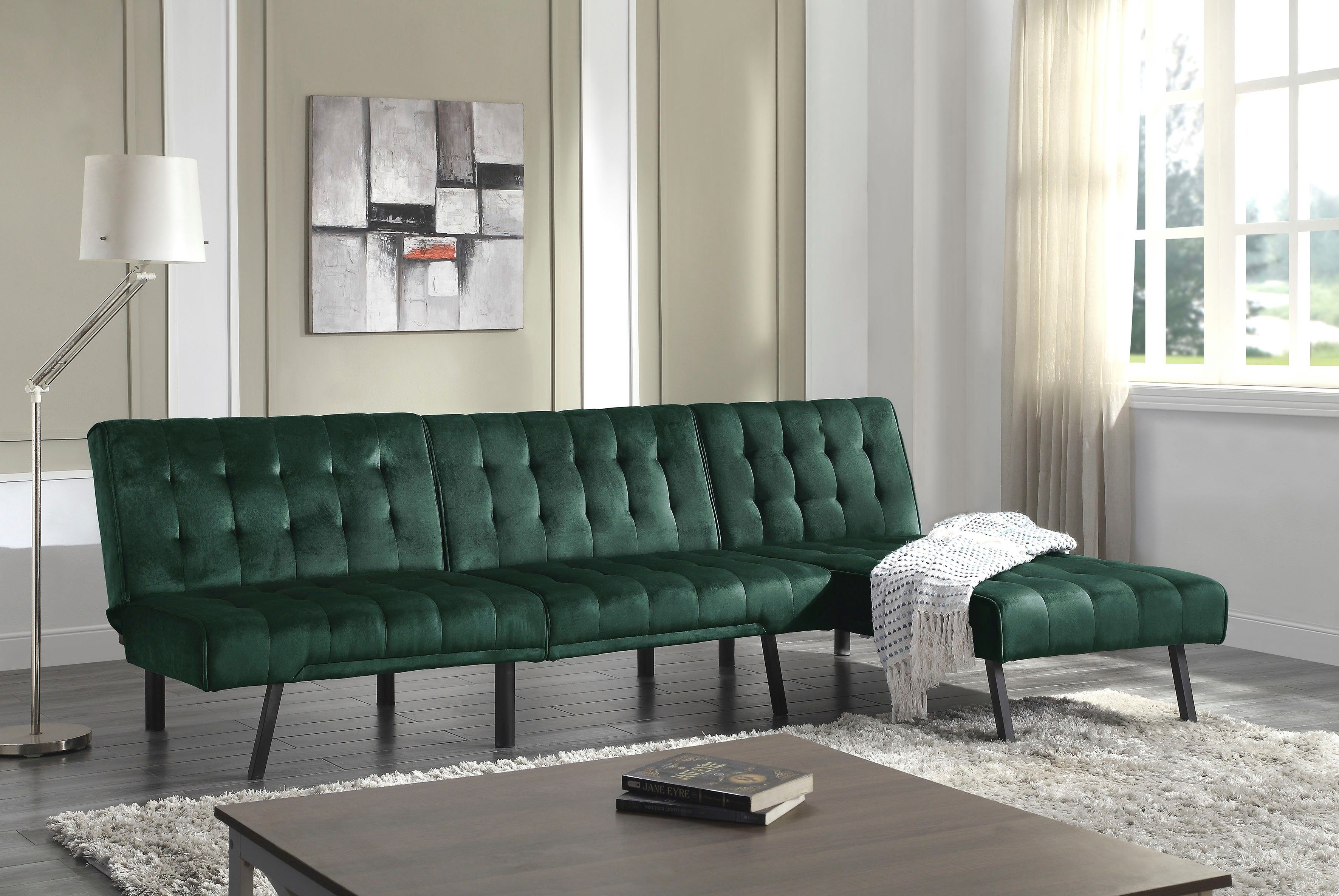 ATLANTIC home collection Relaxstoel Pierre met 3-voudige blokkeerfunctie achter, met golfvering