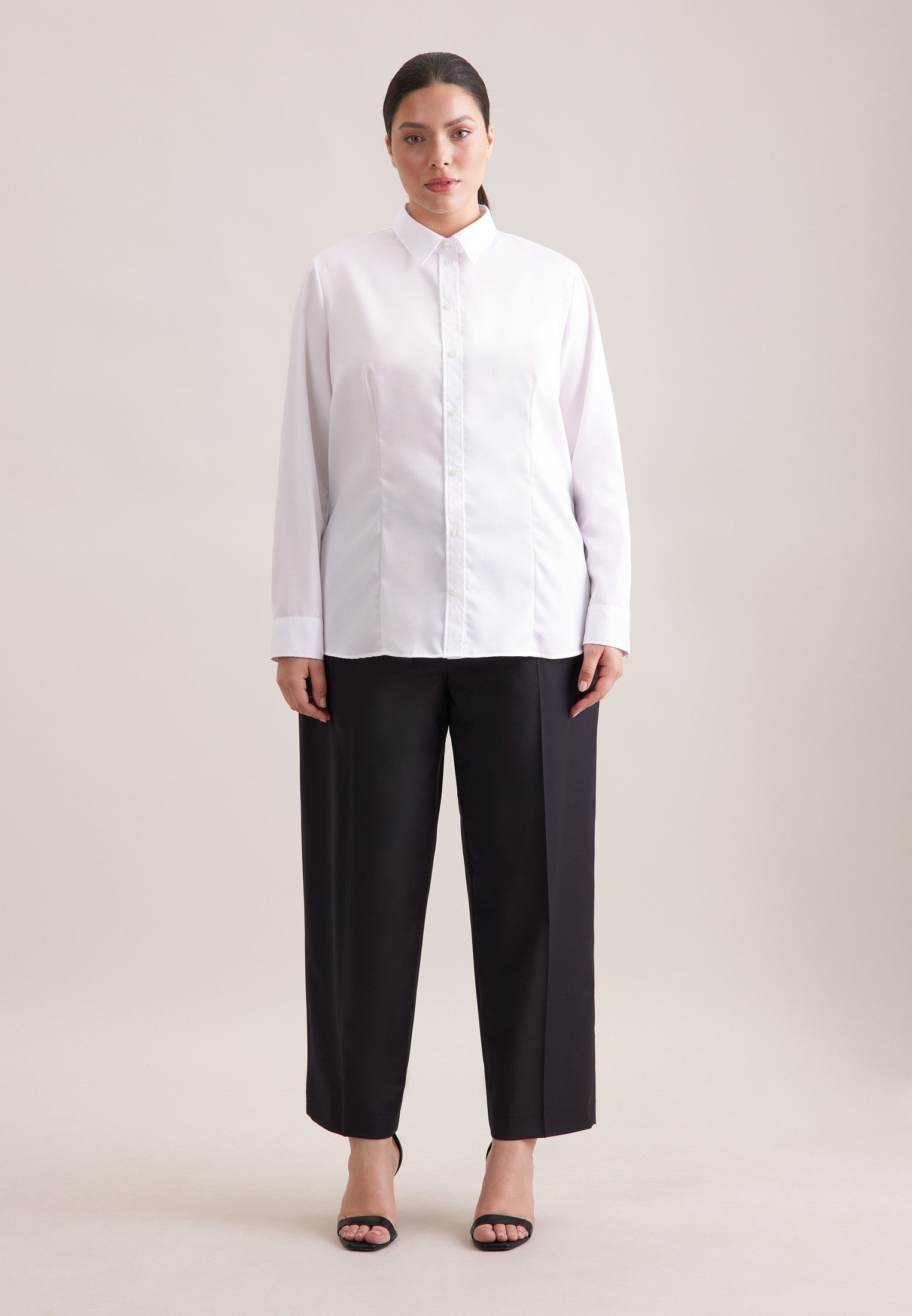 seidensticker Overhemdblouse 1/1 kraag uni
