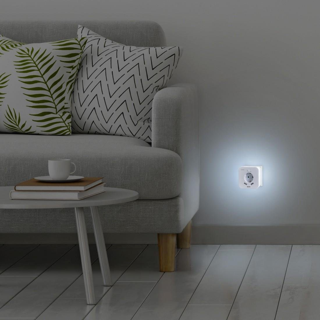 Hama Led-nachtlampje Nachtlamp stopcontact voor baby's, kinderen en volwassenen, daglicht wit