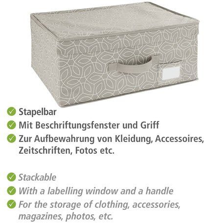 WENKO Organizer Modell Balance ademend opbergdoos voor kleding, tijdschriften & foto's