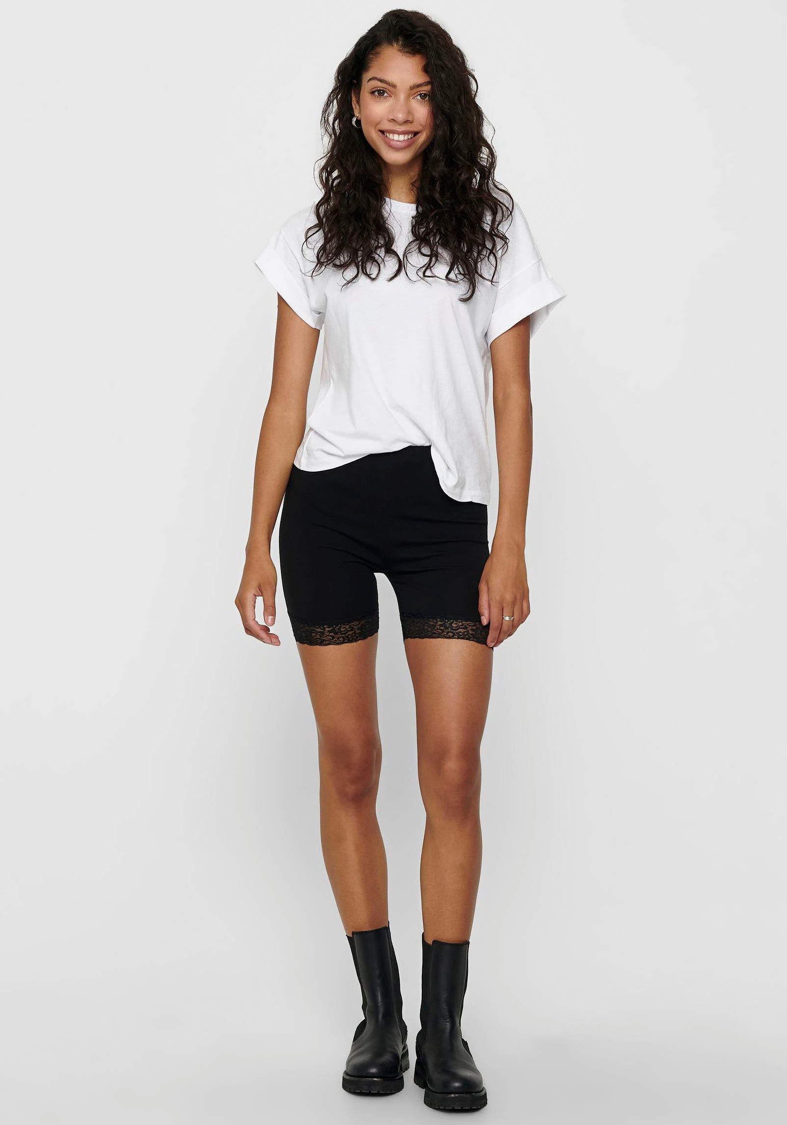 Only Fietsbroekje ONLLIVE LOVE LACE SHORTS 2PACK JRS NOOS (Set van 2)