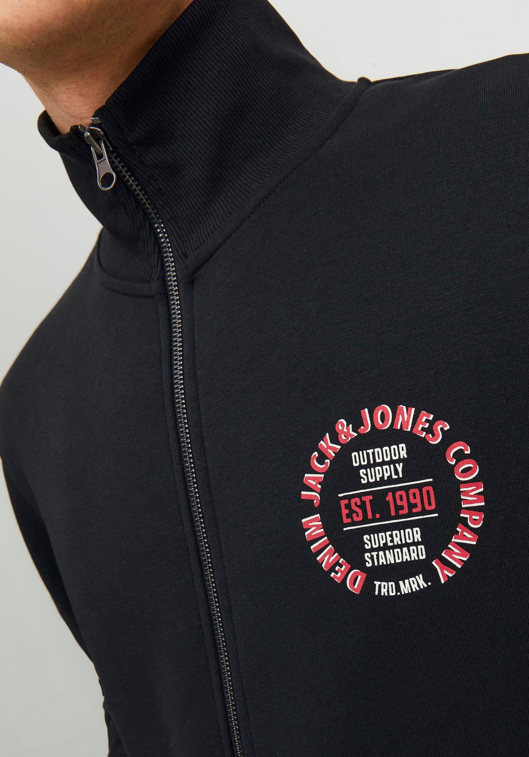 Jack & Jones Sweatvest JJ JJANDY SWEAT ZIP HIGH NECK