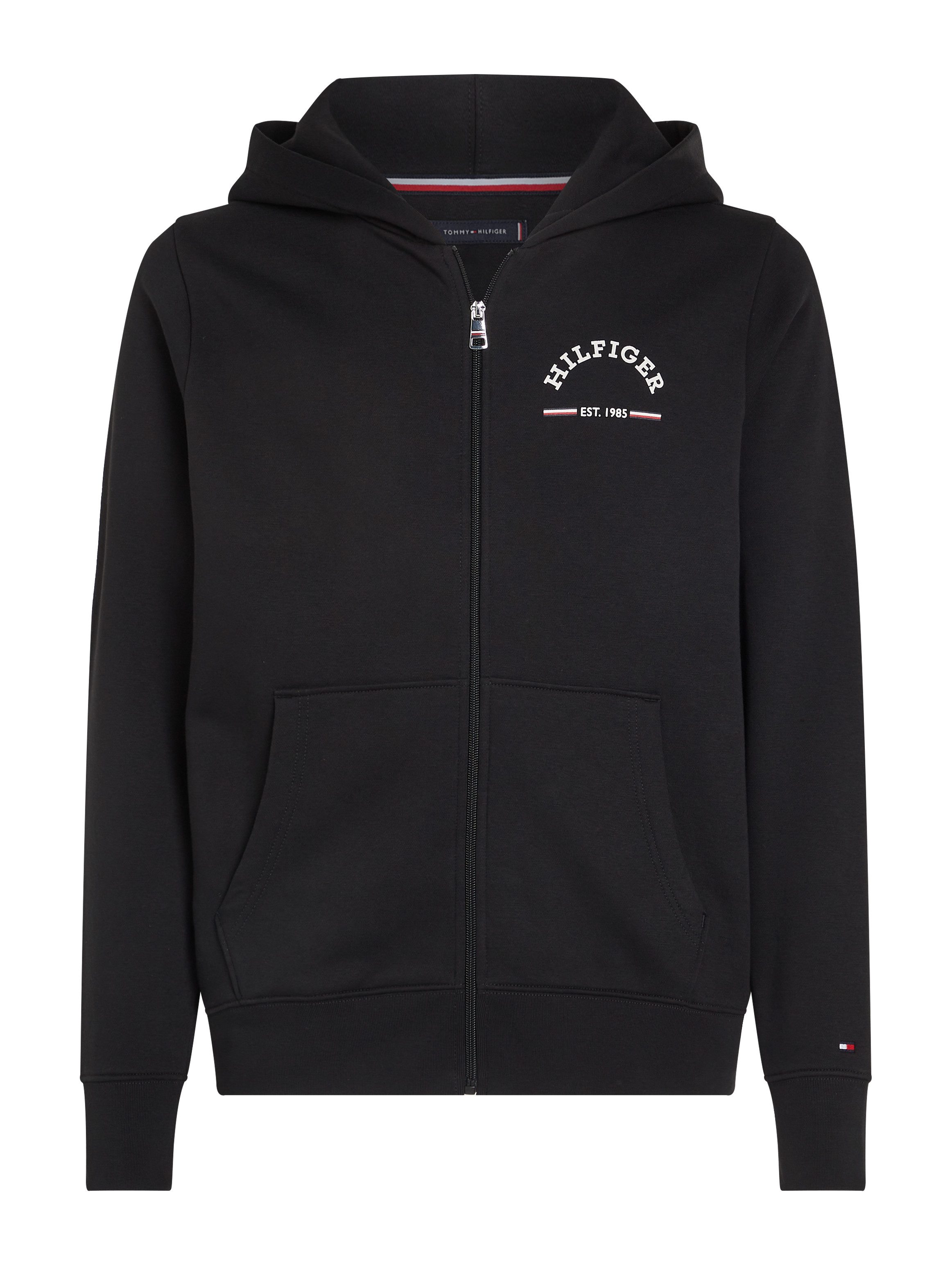 Tommy Hilfiger Capuchonsweatvest ROUNDALL HOODED ZIP THROUGH
