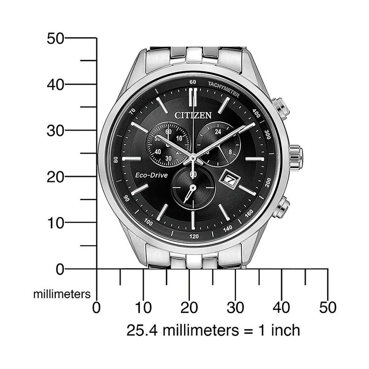 Citizen Chronograaf AT2141-87E Polshorloge, herenhorloge, solar, stopwatchfunctie, roestvrijstalen band