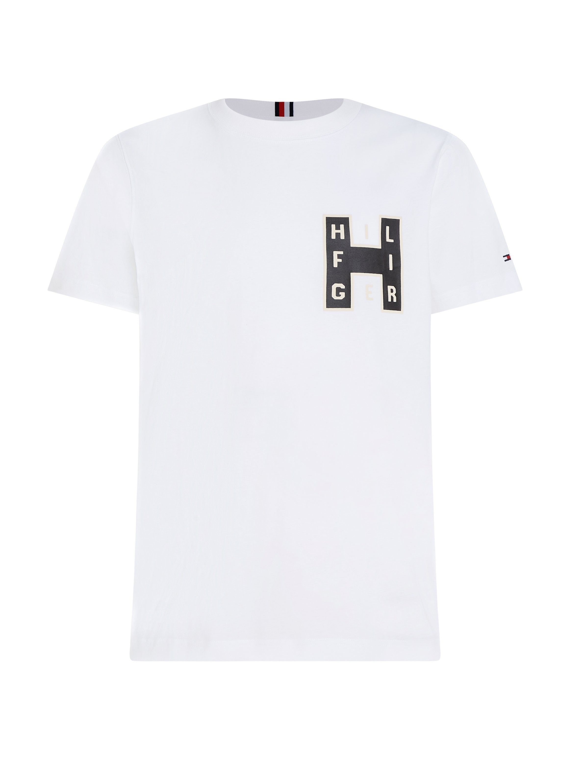 Tommy Hilfiger Shirt met korte mouwen VARSITY H TEE met grote hilfiger print op de borst