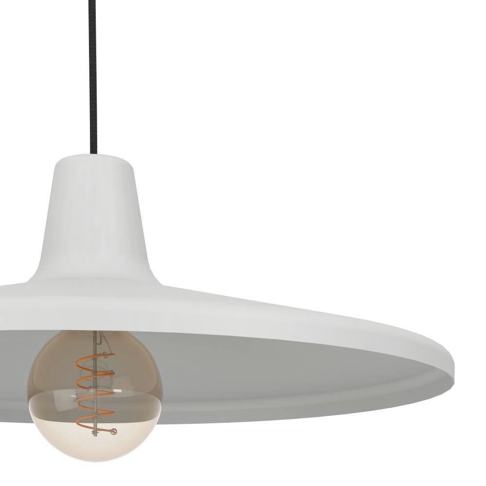 EGLO Hanglamp MINIERE Hanglamp, metaal in grijs, hanglamp met E27 fitting, 100 cm (1 stuk)