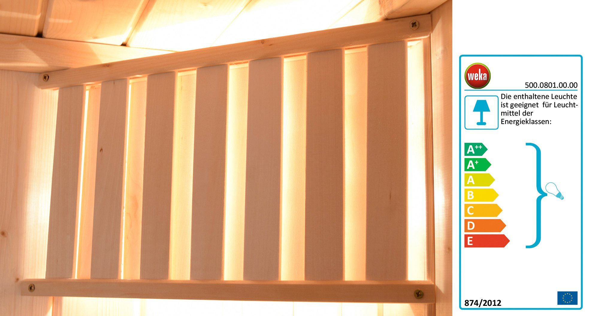 weka Sauna Arendal 1 kachel 9 kw met interne bediening