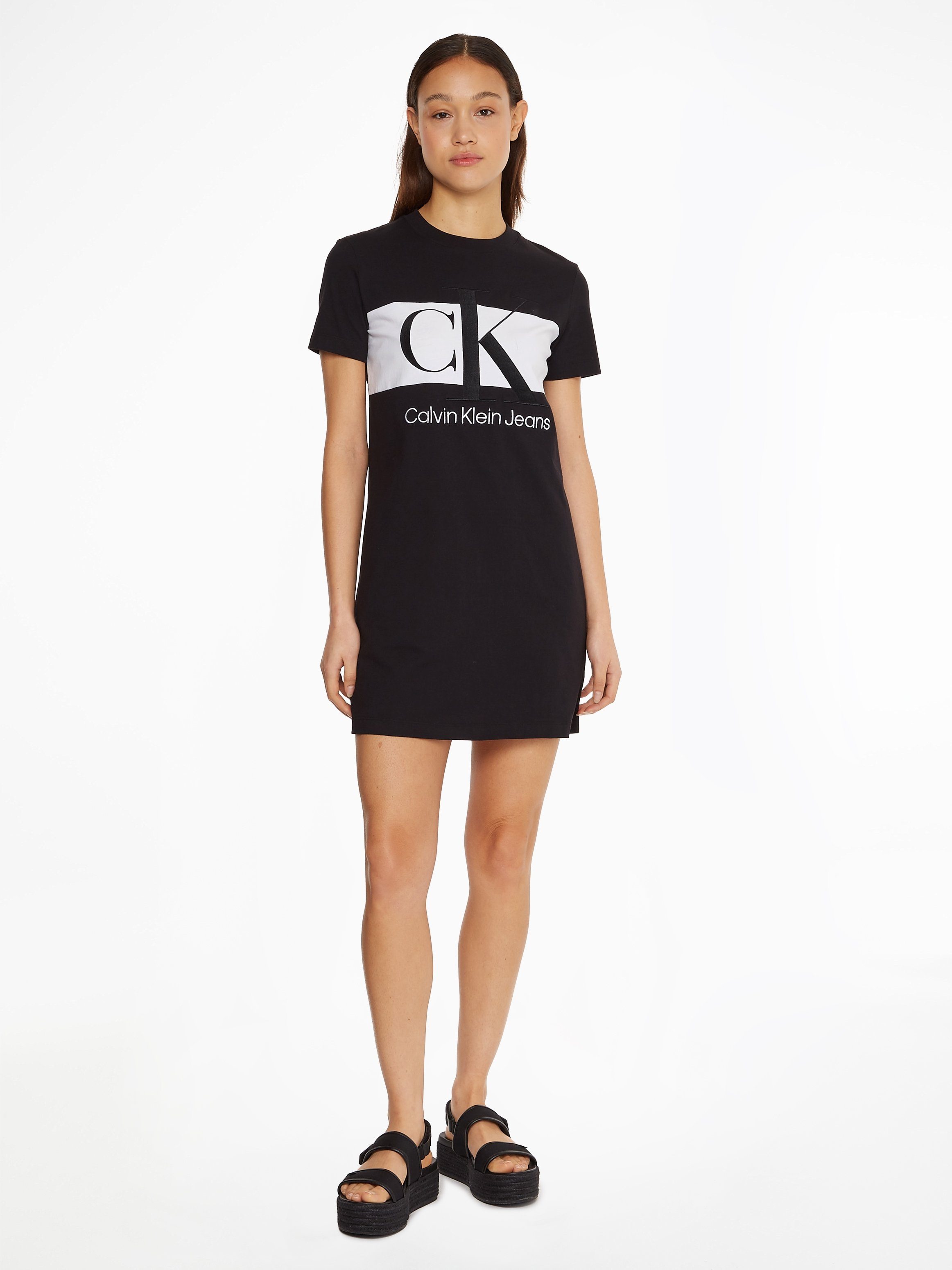 Calvin Klein Shirtjurk BLOCKING T-SHIRT DRESS