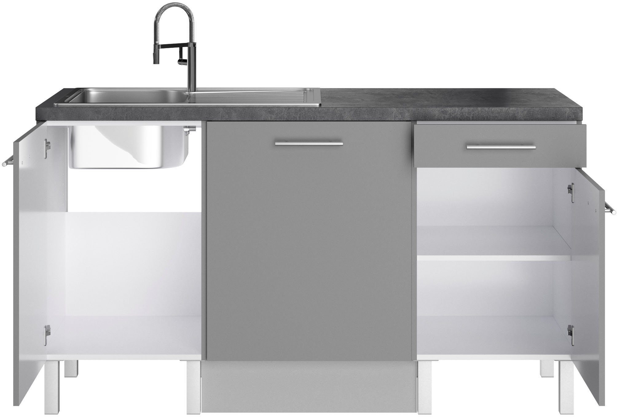 OPTIFIT Pantry keuken Lilly Breedte 160 cm, optioneel met elektrische apparaten