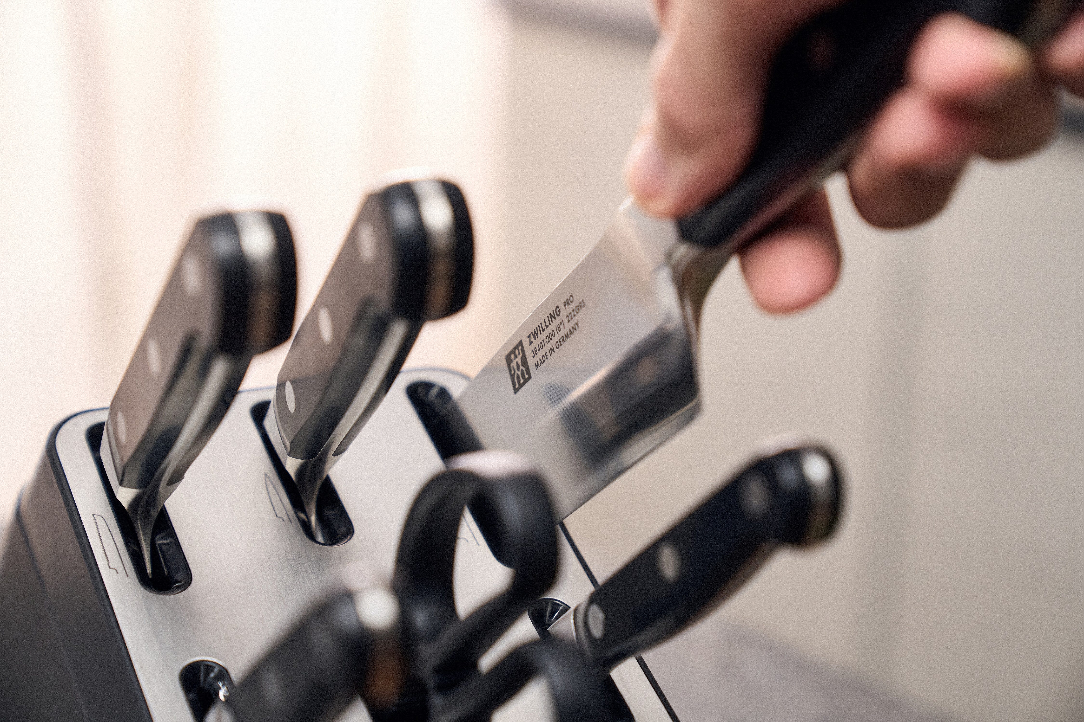Zwilling Messenblok PRO Made in Germany, zelfslijpende messenblok, speciale smelt (set, 7-delig)
