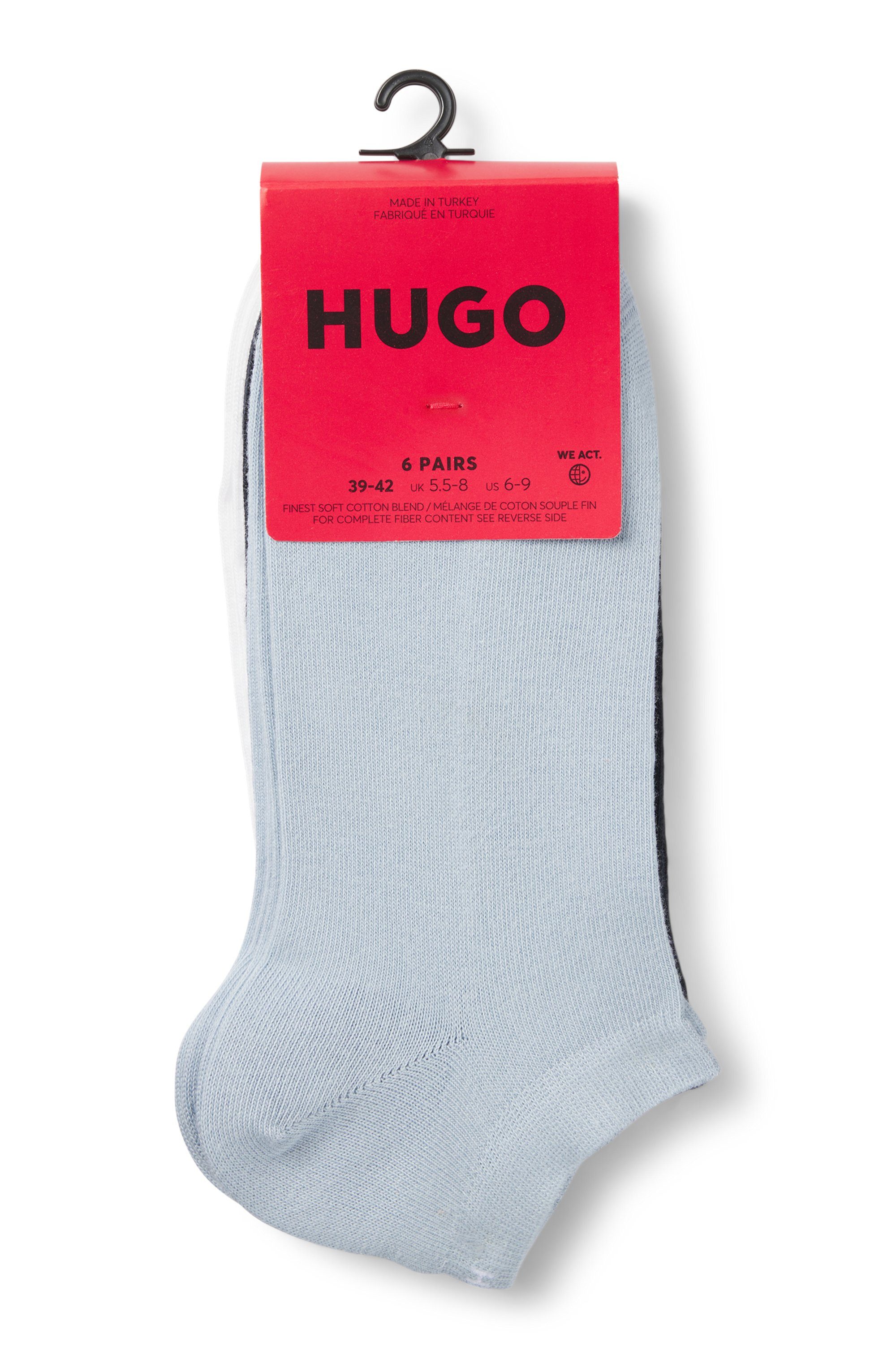 HUGO underwear Vrijetijdssokken 6P AS UNI CC 1026 met hugo logo-opdrukken (6 paar, Set van 6)