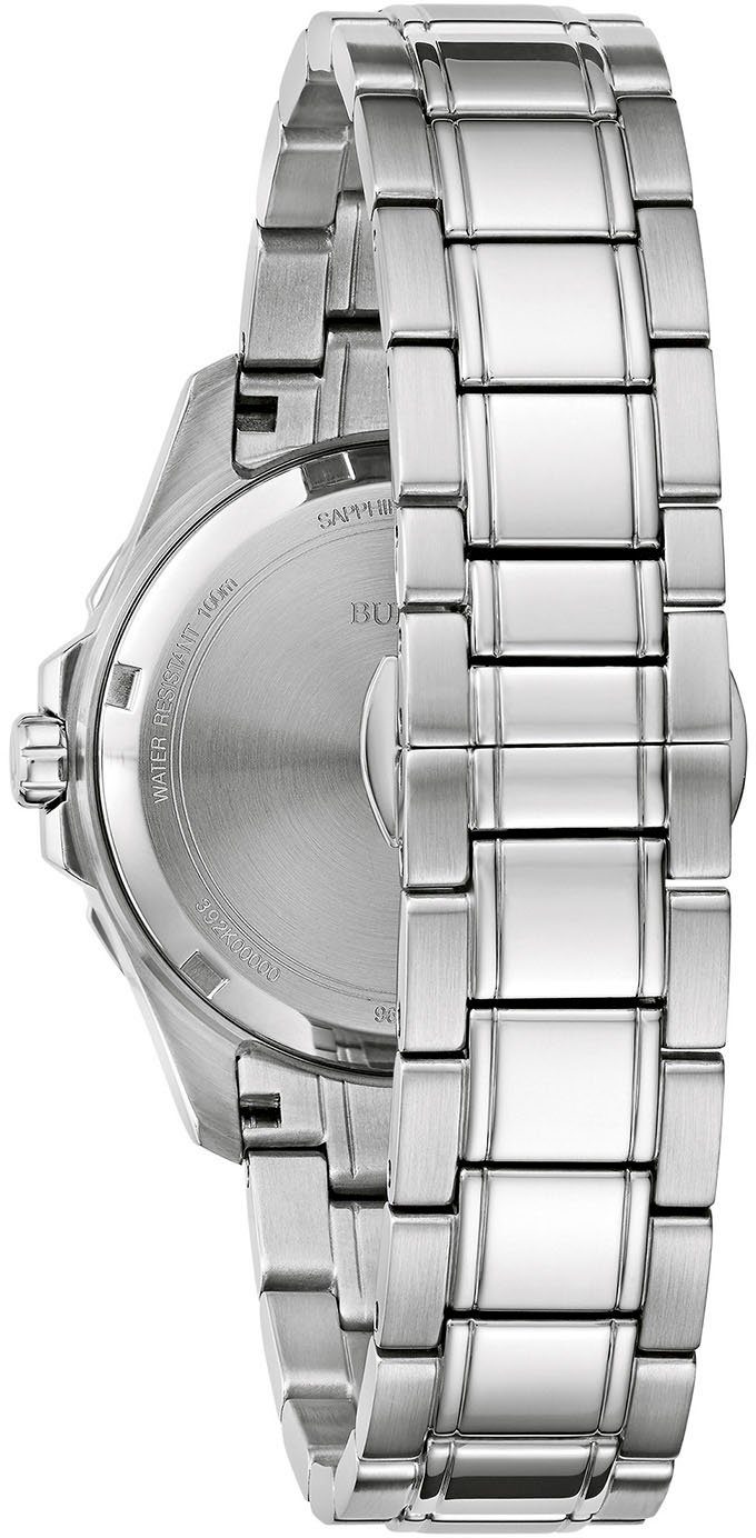 Bulova Kwartshorloge Marine Star Polshorloge, dameshorloge, parelmoer wijzerplaat, met diamanten, saffierglas