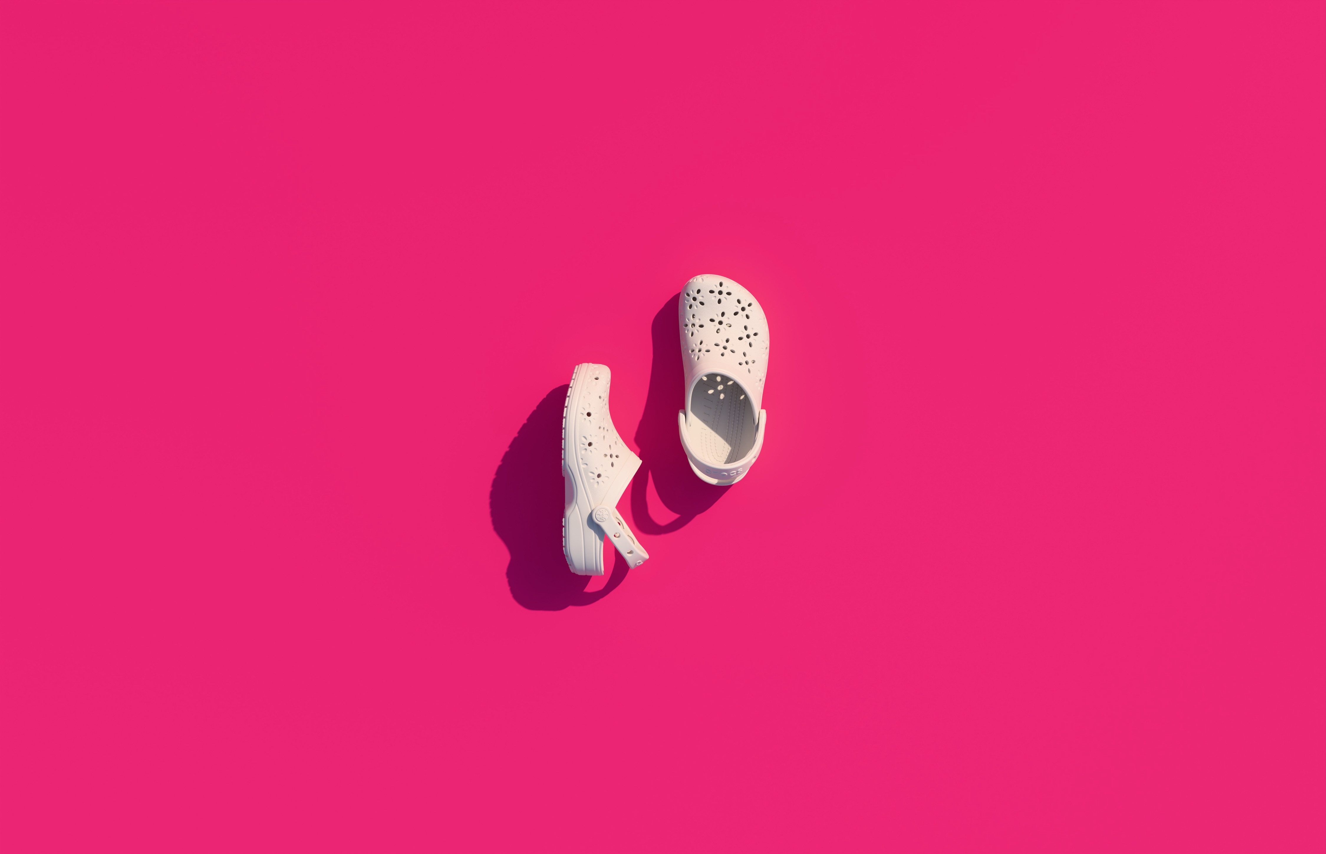 Crocs Clogs Classic Floral Cut Out Clog