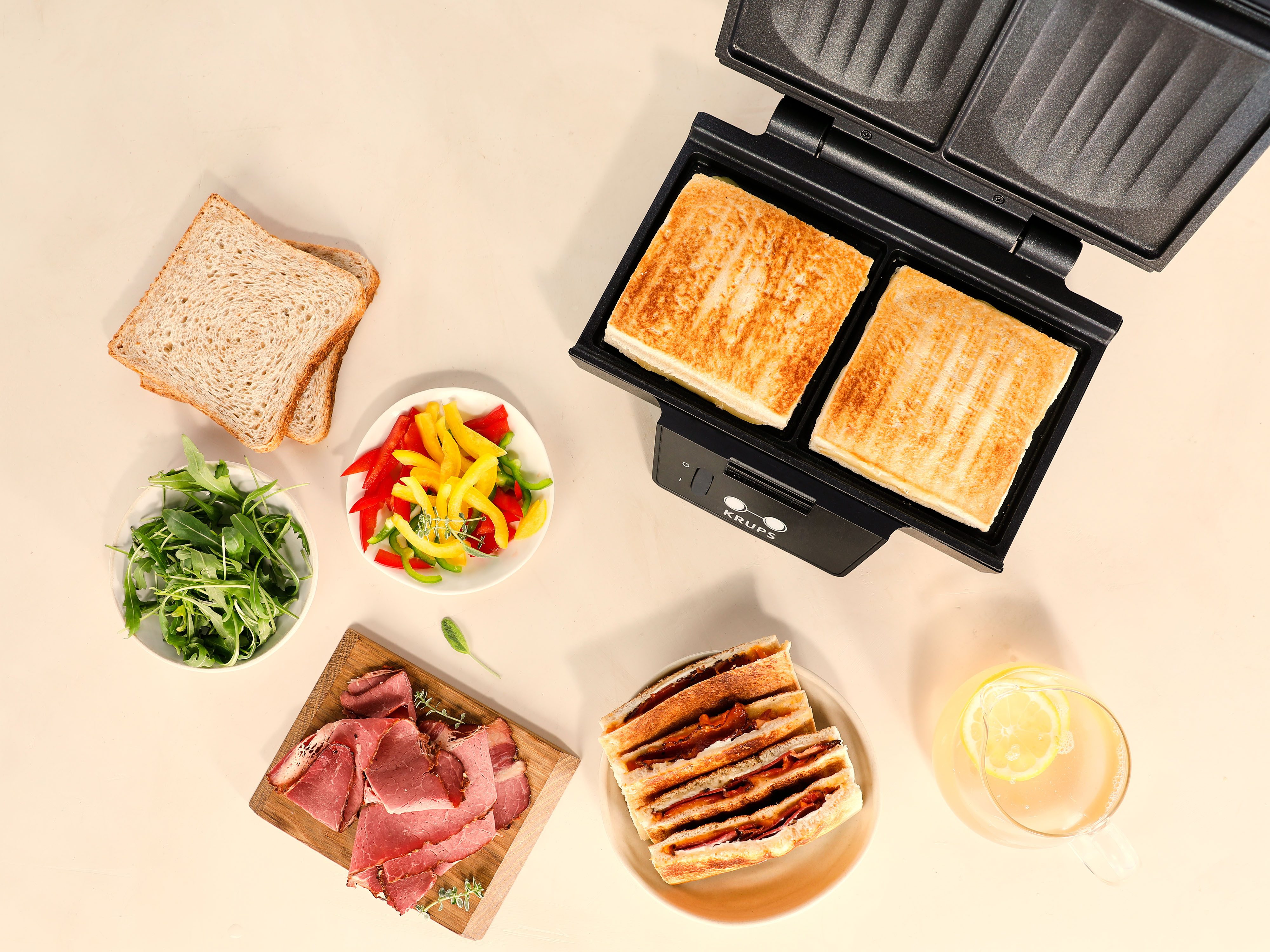 Krups Sandwichmaker FDK462 Iconic Muschelform