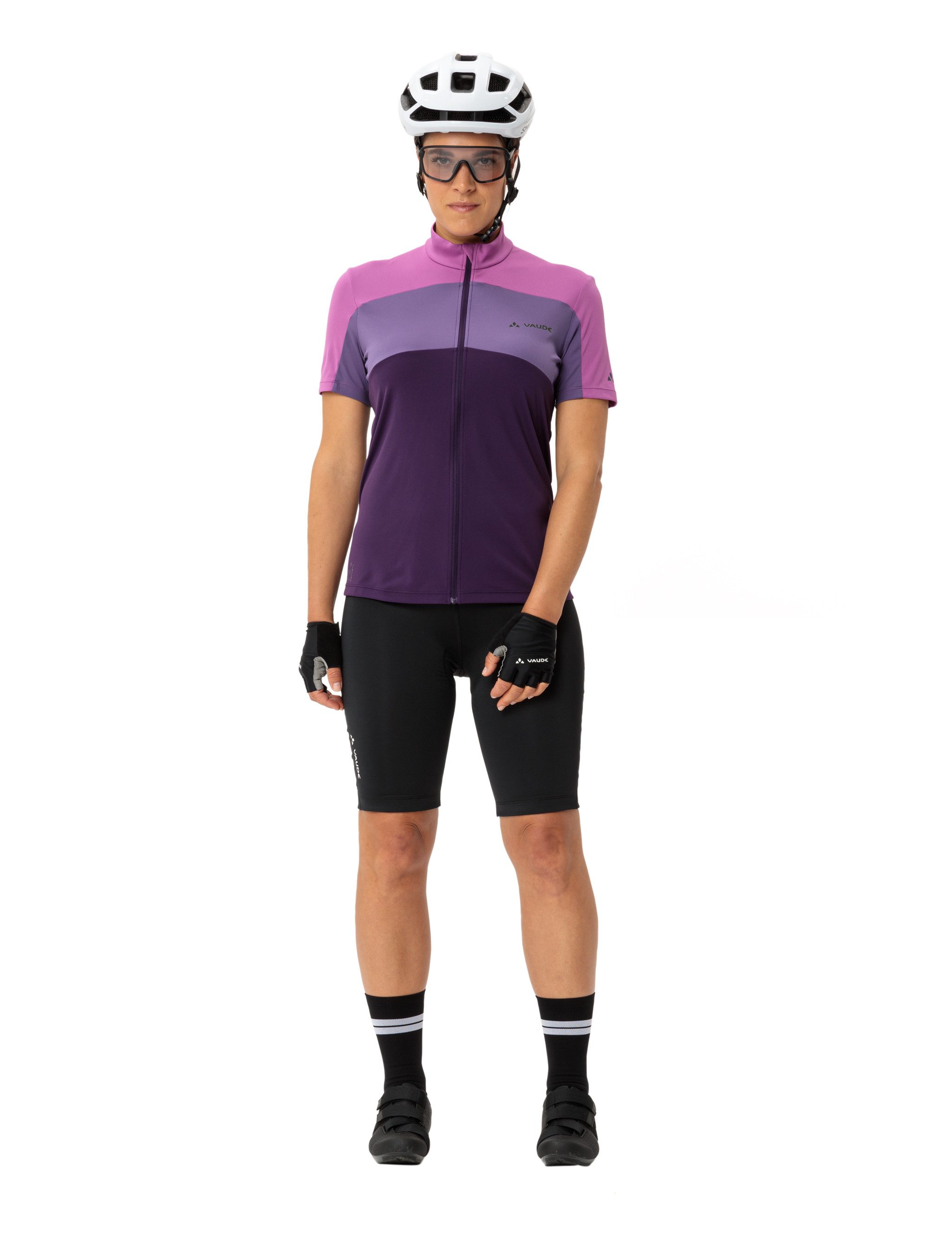 VAUDE Fietsshirt Women's Matera FZ Tricot Fiets shirt colorblocking (1-delig)