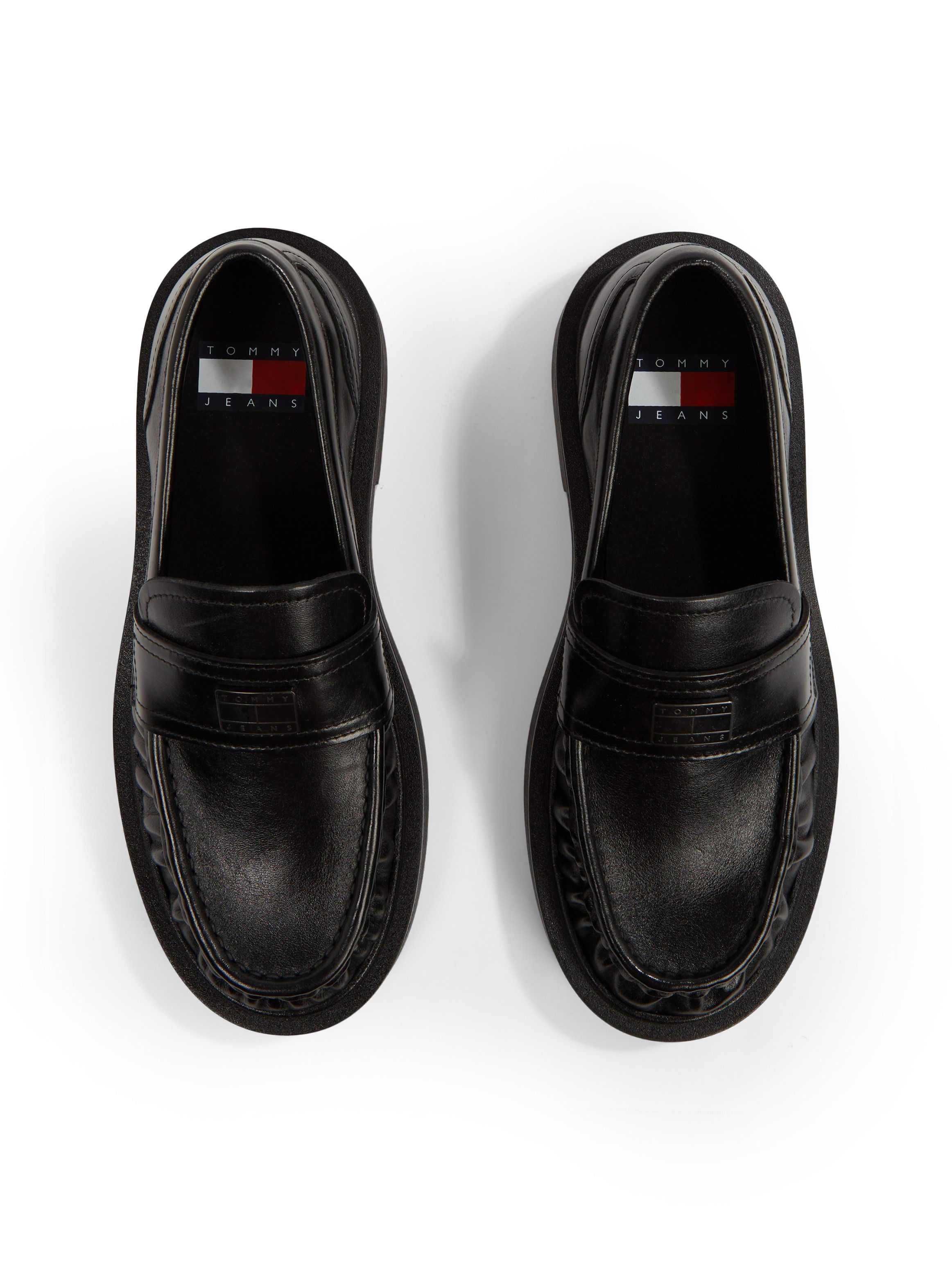 TOMMY JEANS Loafers TJW ORIGIN LOAFER slippers, lage schoen, instapschoen, zakelijke schoen met decoratieve band