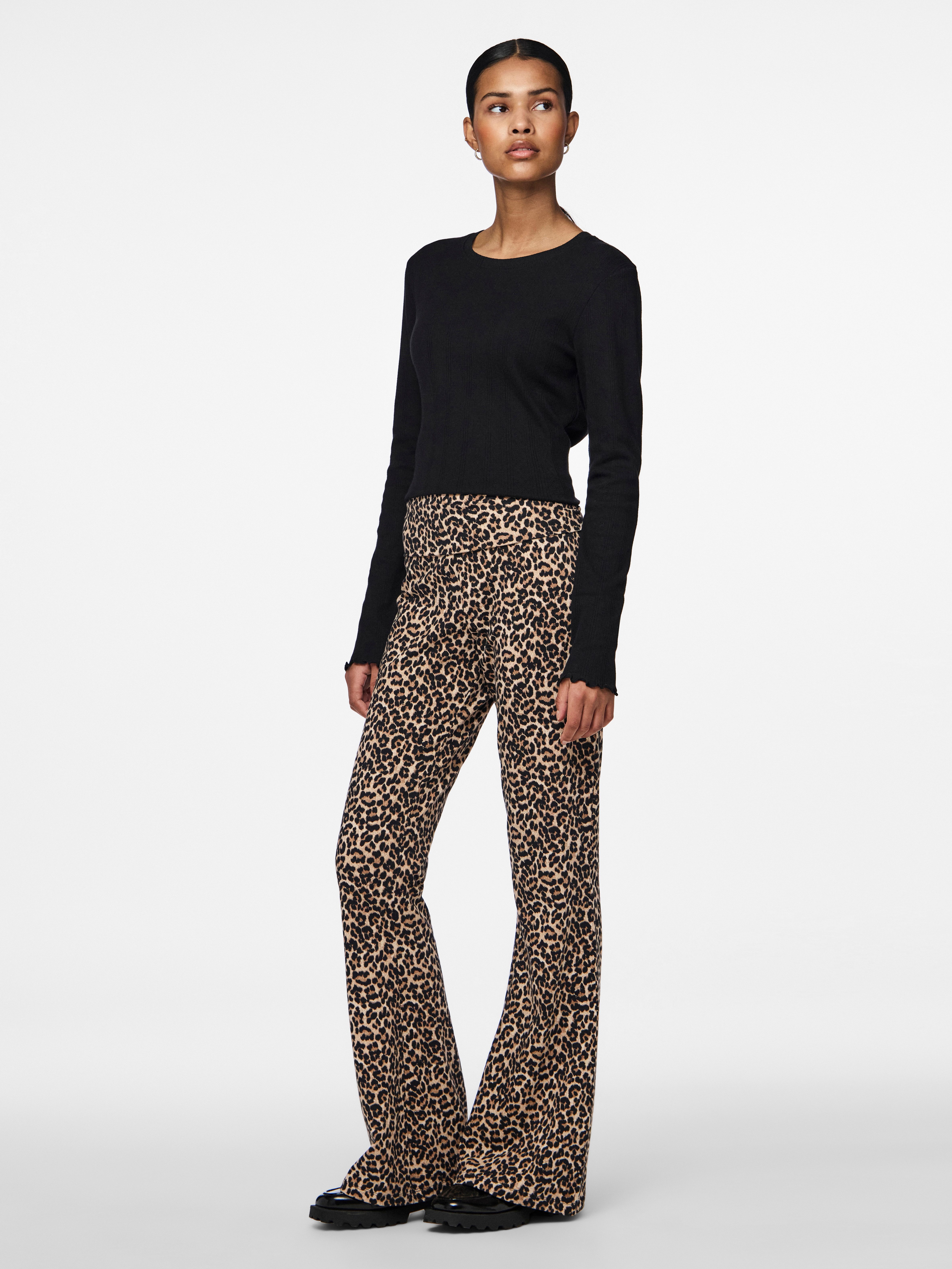 pieces Shirt met lange mouwen PCMARIE LS O-NECK POIN TOP JRS NOOS BC