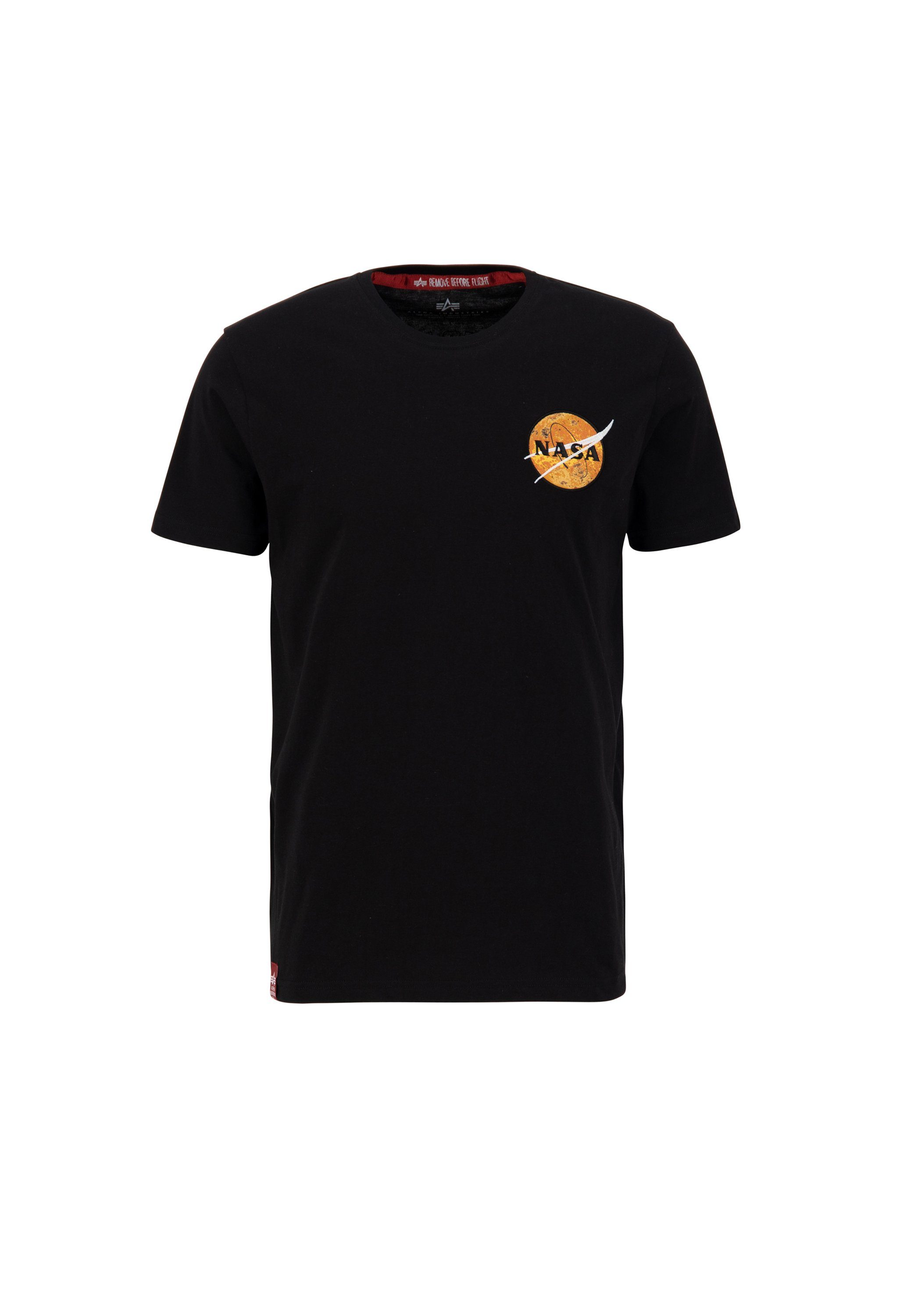 Alpha Industries T-shirt Alpha Industries Men - T-Shirts NASA Davinci T-Shirt heren t-shirts maat S zwart