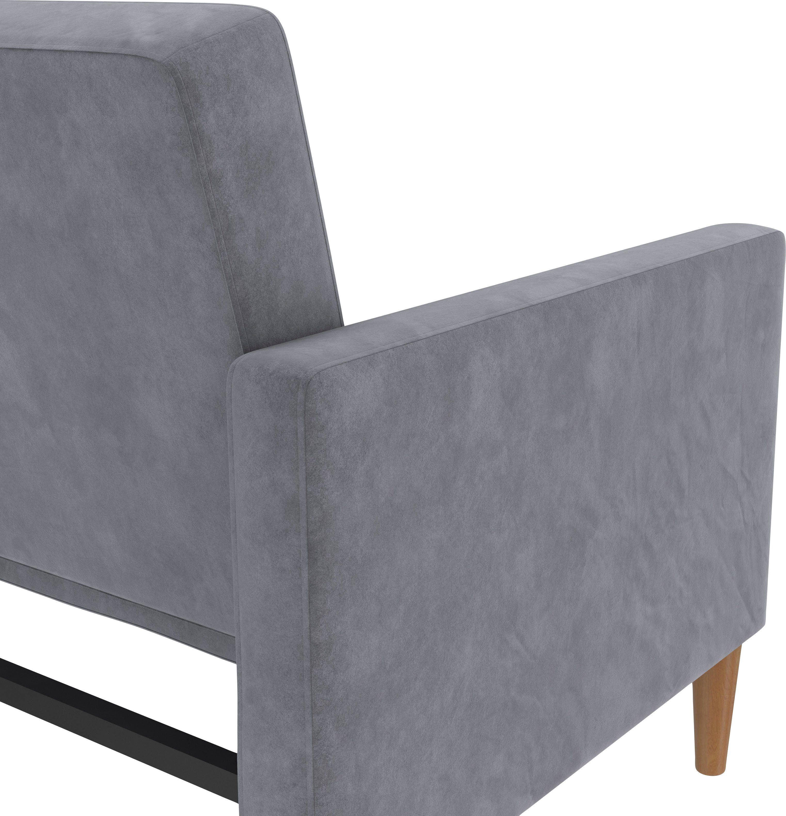 Dorel Home 3-zitsbank Lilly Bedfunctie, rugleuning 3-voudig verstelbaar, zithoogte 43 cm