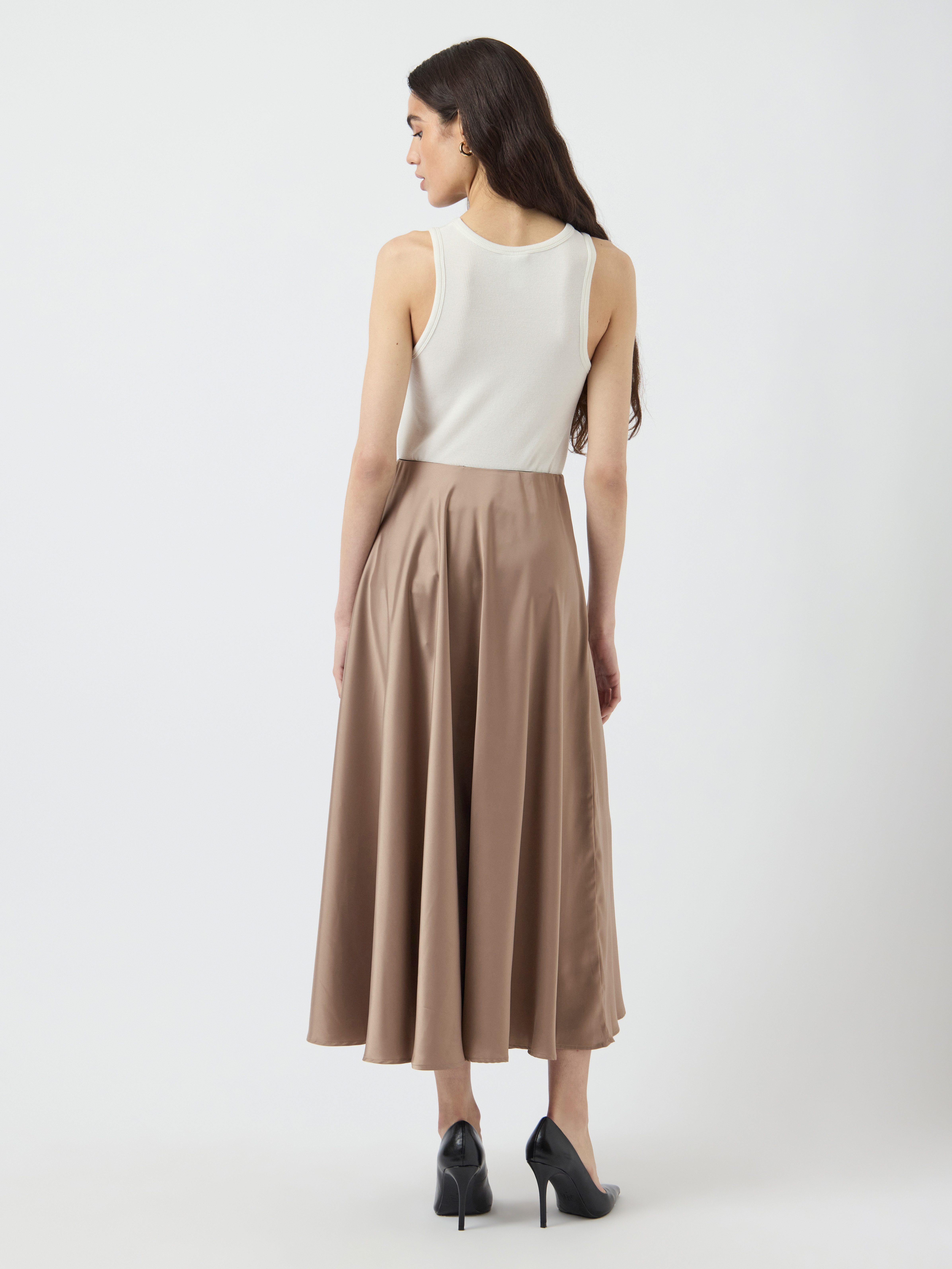 Y.A.S Maxirok YASPELLA HW VOLUME ANKLE SKIRT S. NOOS