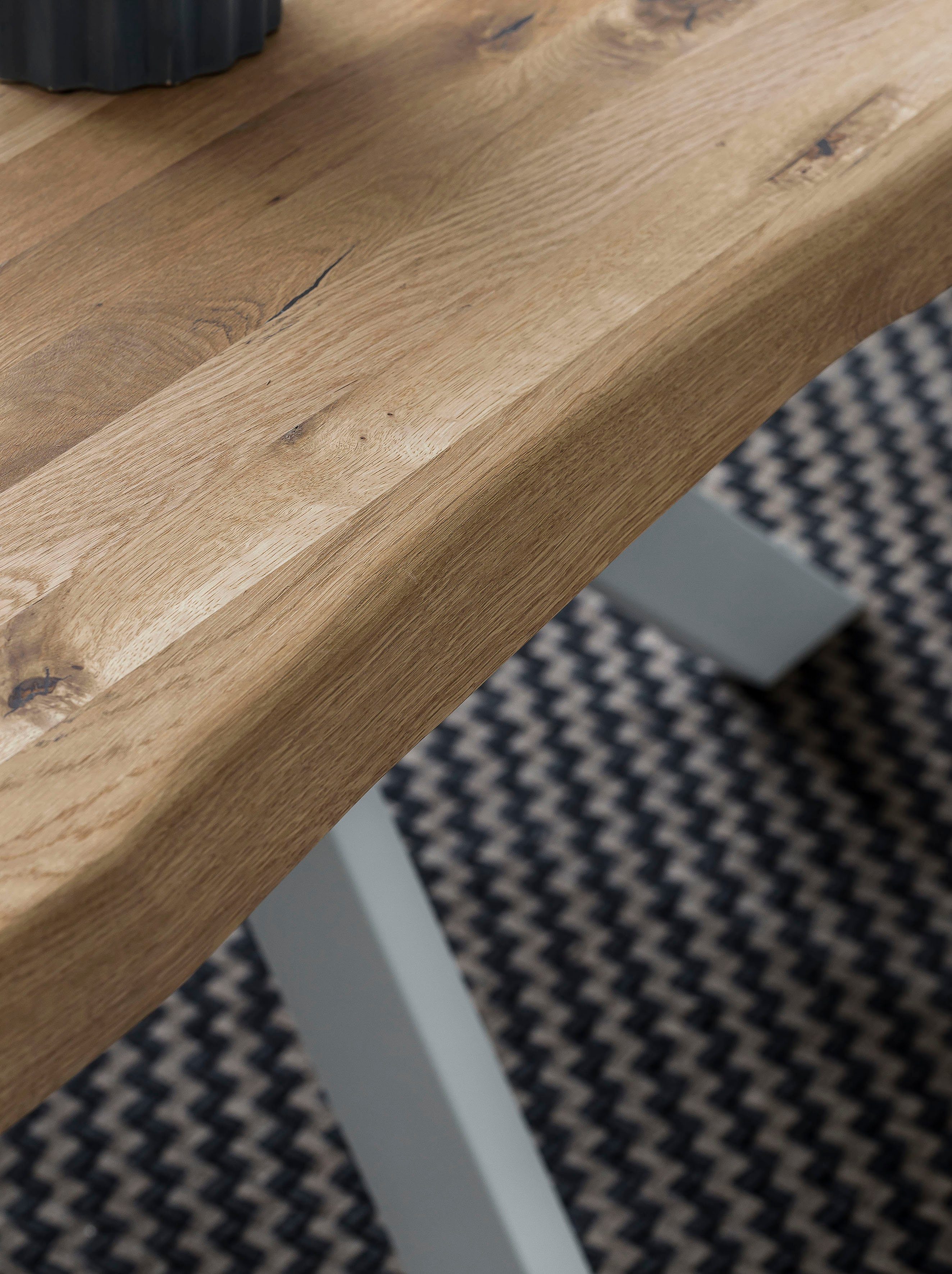 Home affaire Eettafel Tristan natur met echte boomrand
