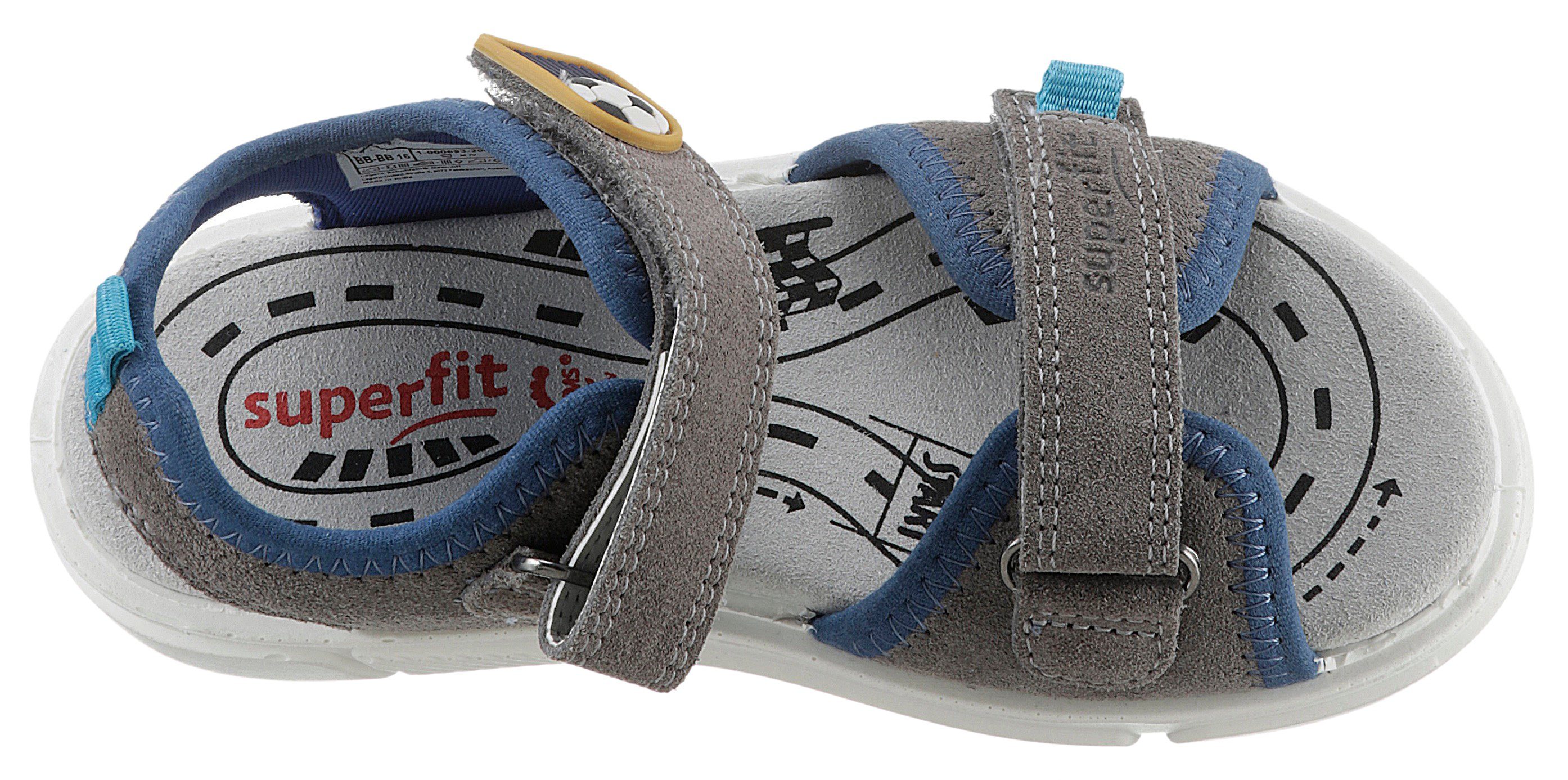 Superfit Sandalen PIXIE WMS: middel , zomerschoen, klittenbandschoen, outdoorschoen, met schattige voetbalprint