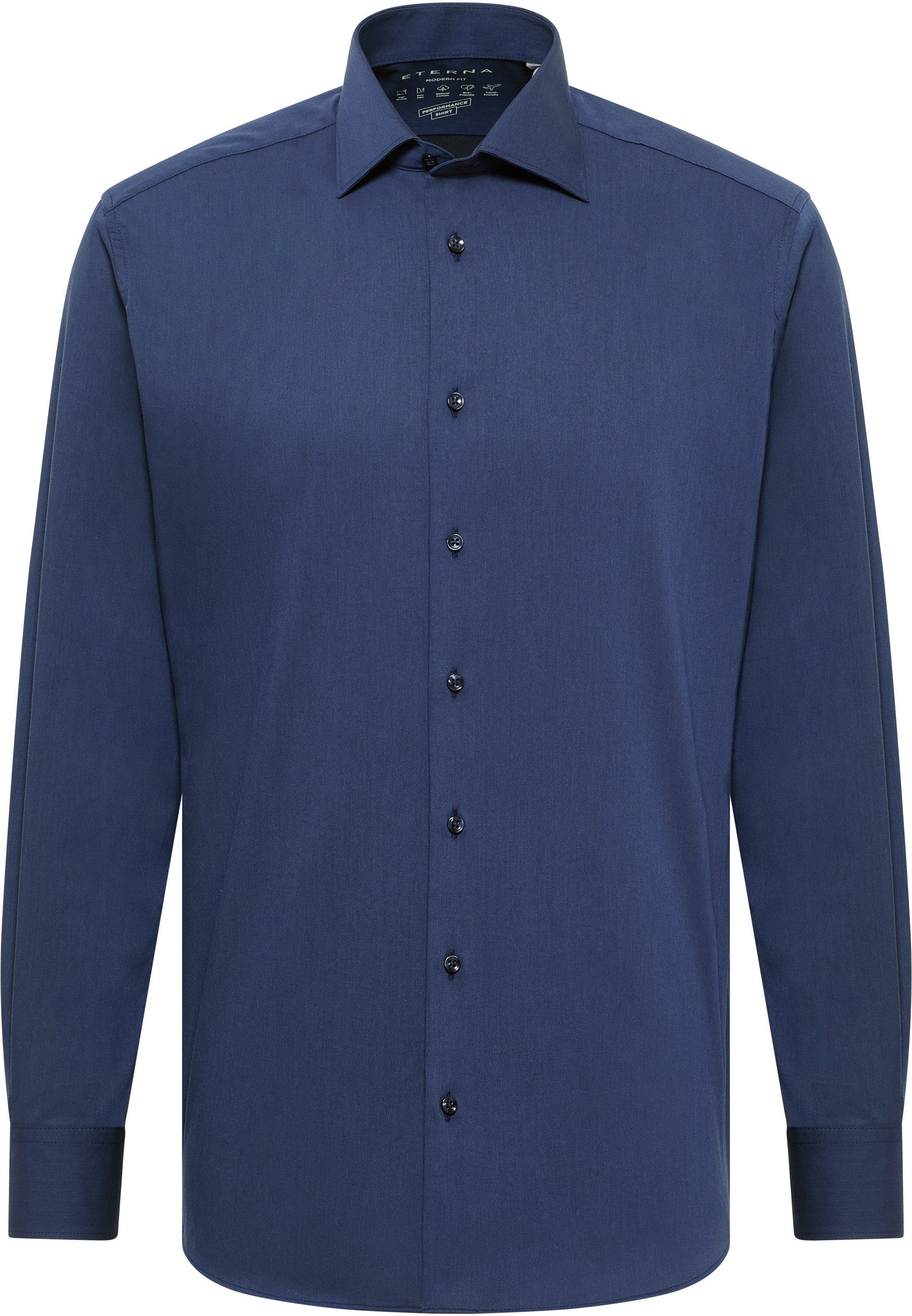 Eterna Overhemd met lange mouwen MODERN FIT NON IRON (strijkvrij)