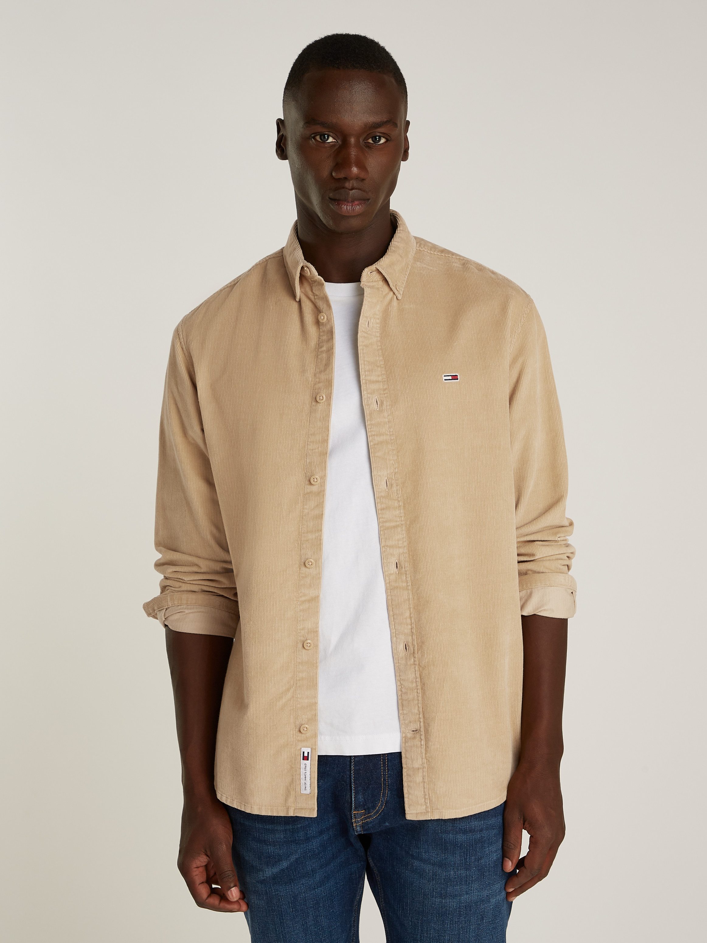 TOMMY JEANS Overhemd met lange mouwen TJM REG CORDUROY SHIRT