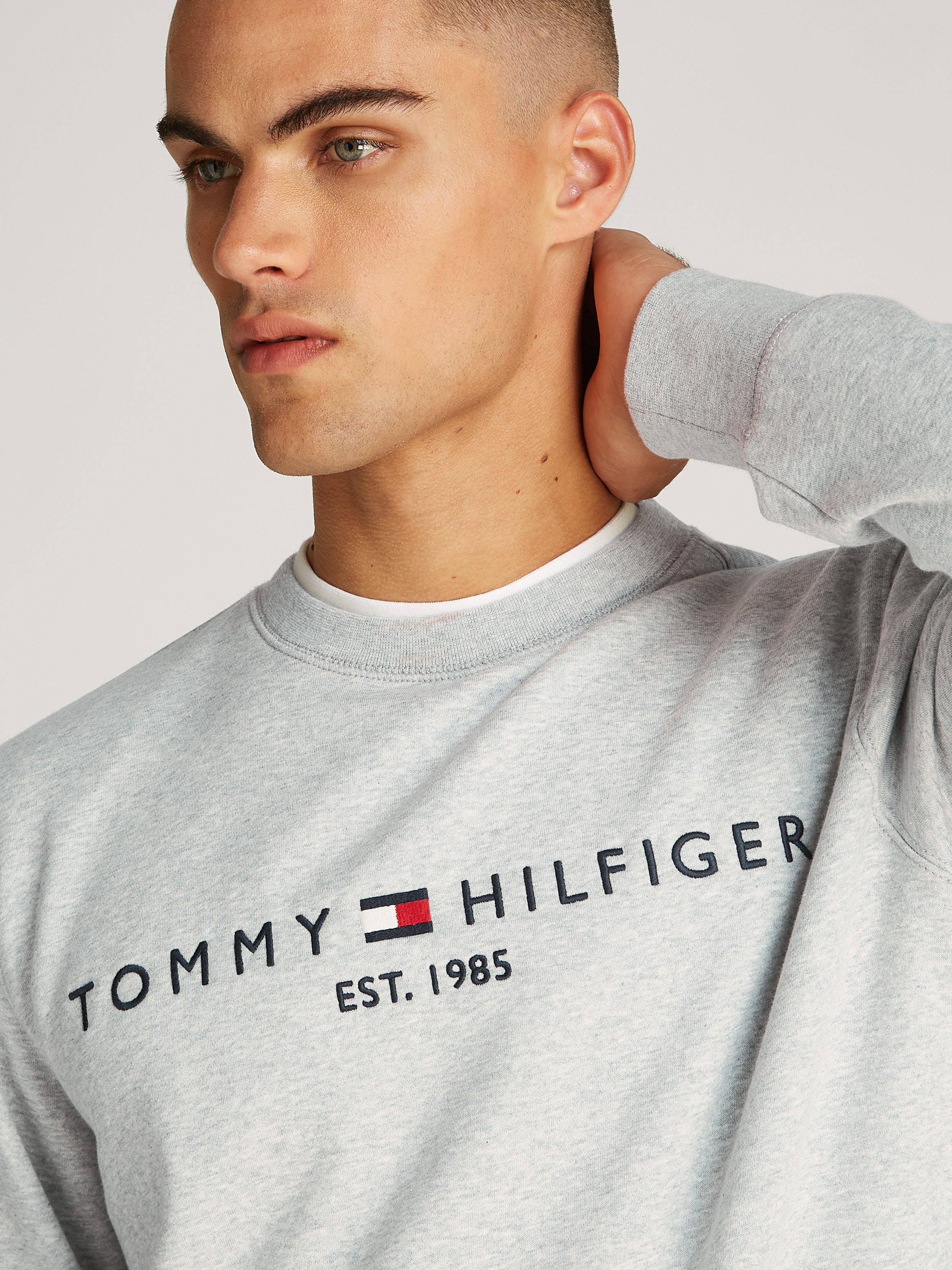 Tommy Hilfiger Sweatshirt TOMMY LOGO SWEATSHIRT met klassieke ronde hals