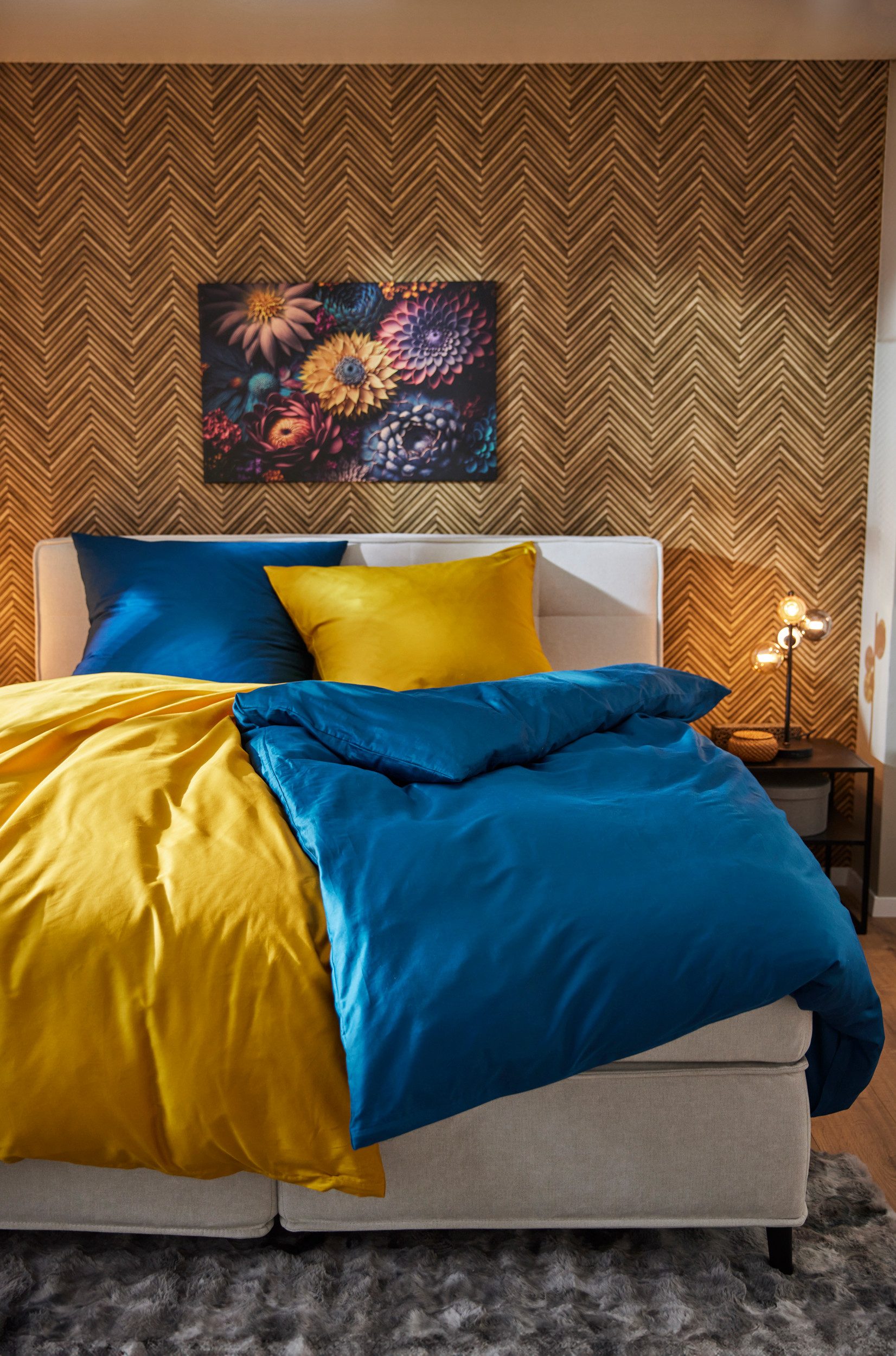 CASATEX Beddengoed Uni Effen ontwerp, rits, mooie kleuren
