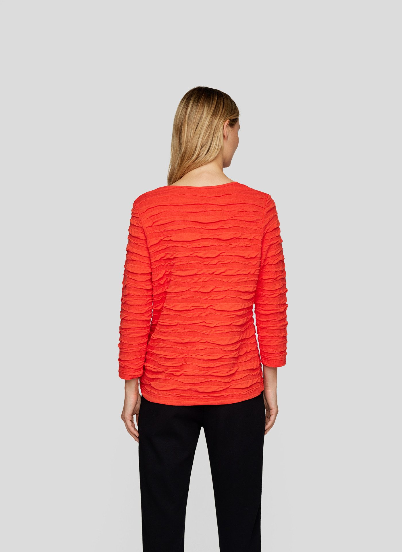 Rabe Shirt met 3/4 mouwen met golfstructuur