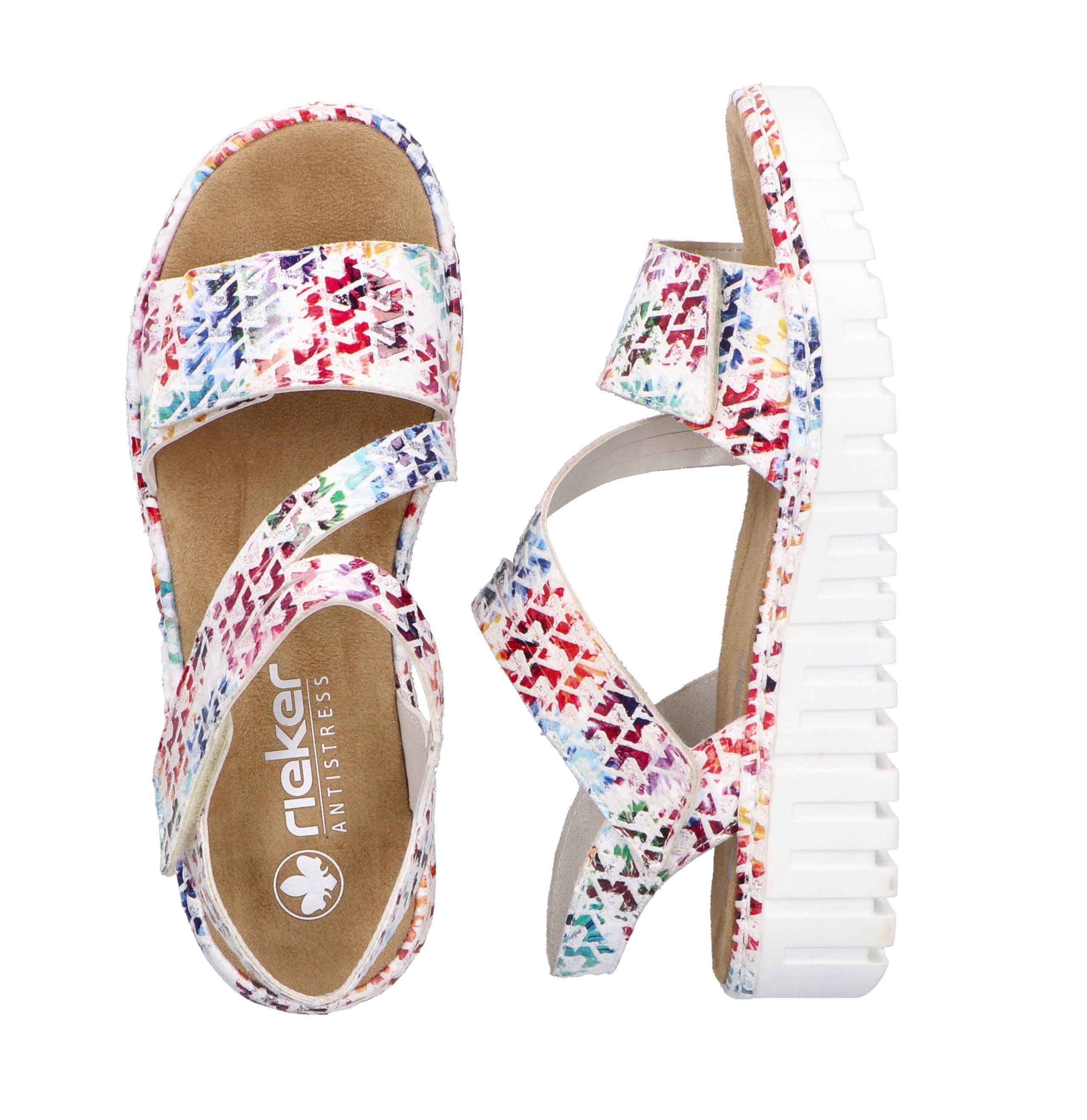 Rieker Plateausandalen Zomerschoen, sandaal, sleehak, met klittenband