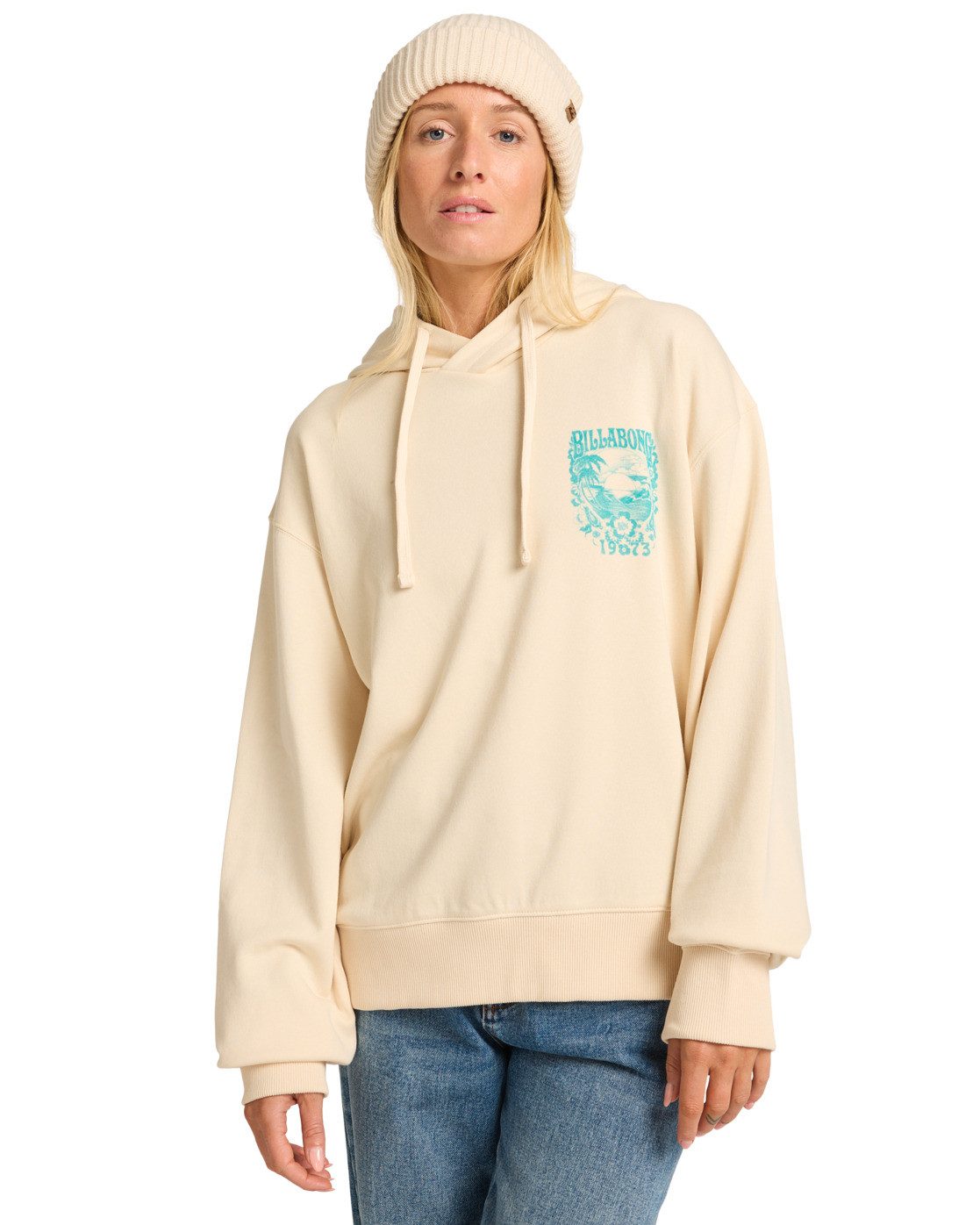Billabong Hoodie More Rides dames truien & sweaters maat XS wit