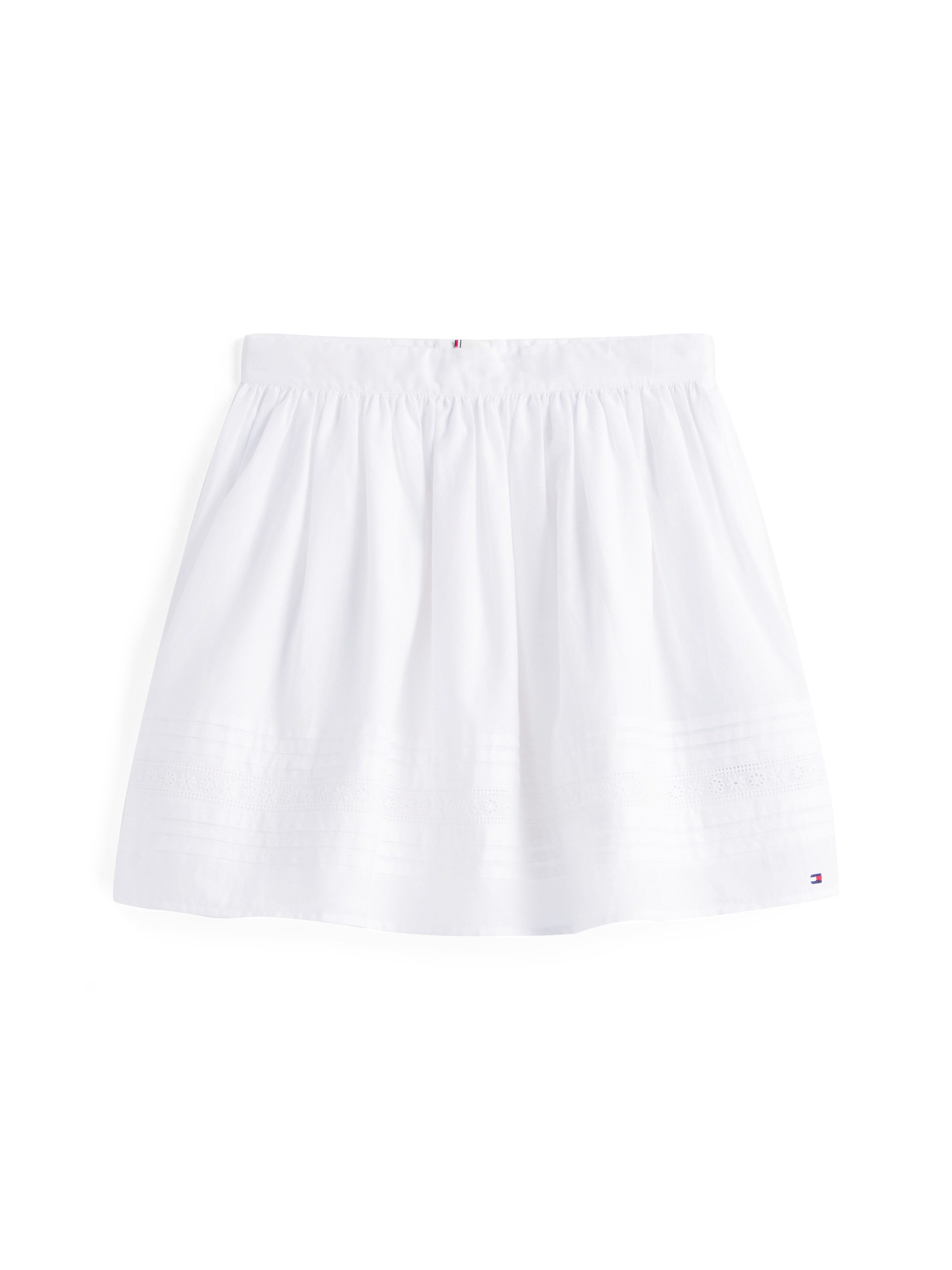 Tommy Hilfiger Geweven rok EMBROIDERED TAPE SKIRT voor kinderen tot 16 jaar, met borduursel