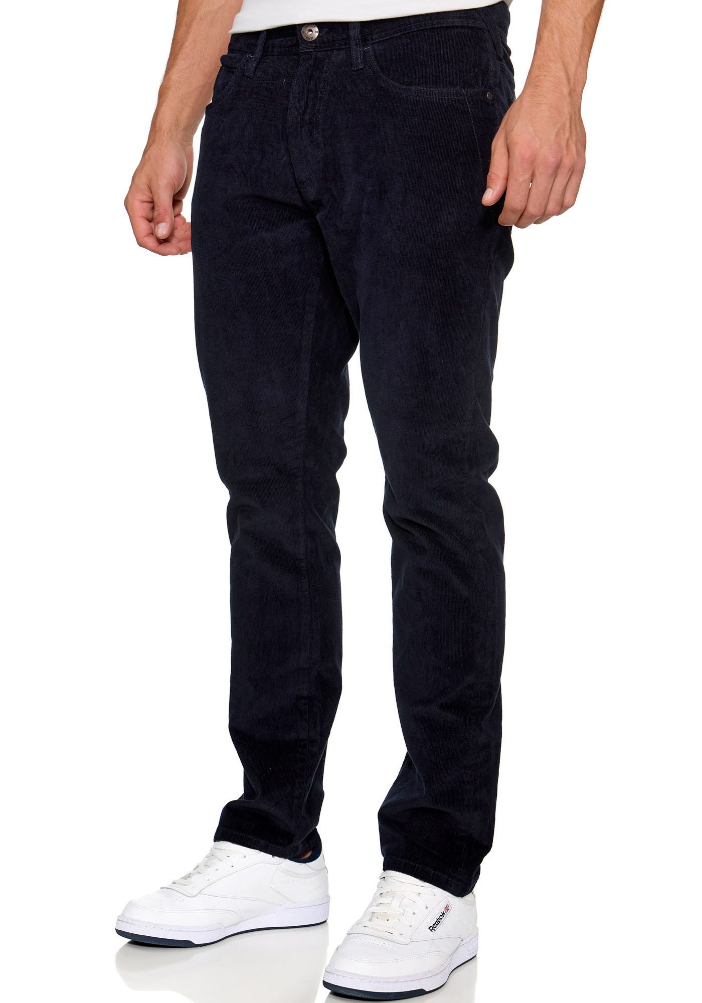 Indicode Cordbroek INWerner heren casual broeken maat 33 blauw