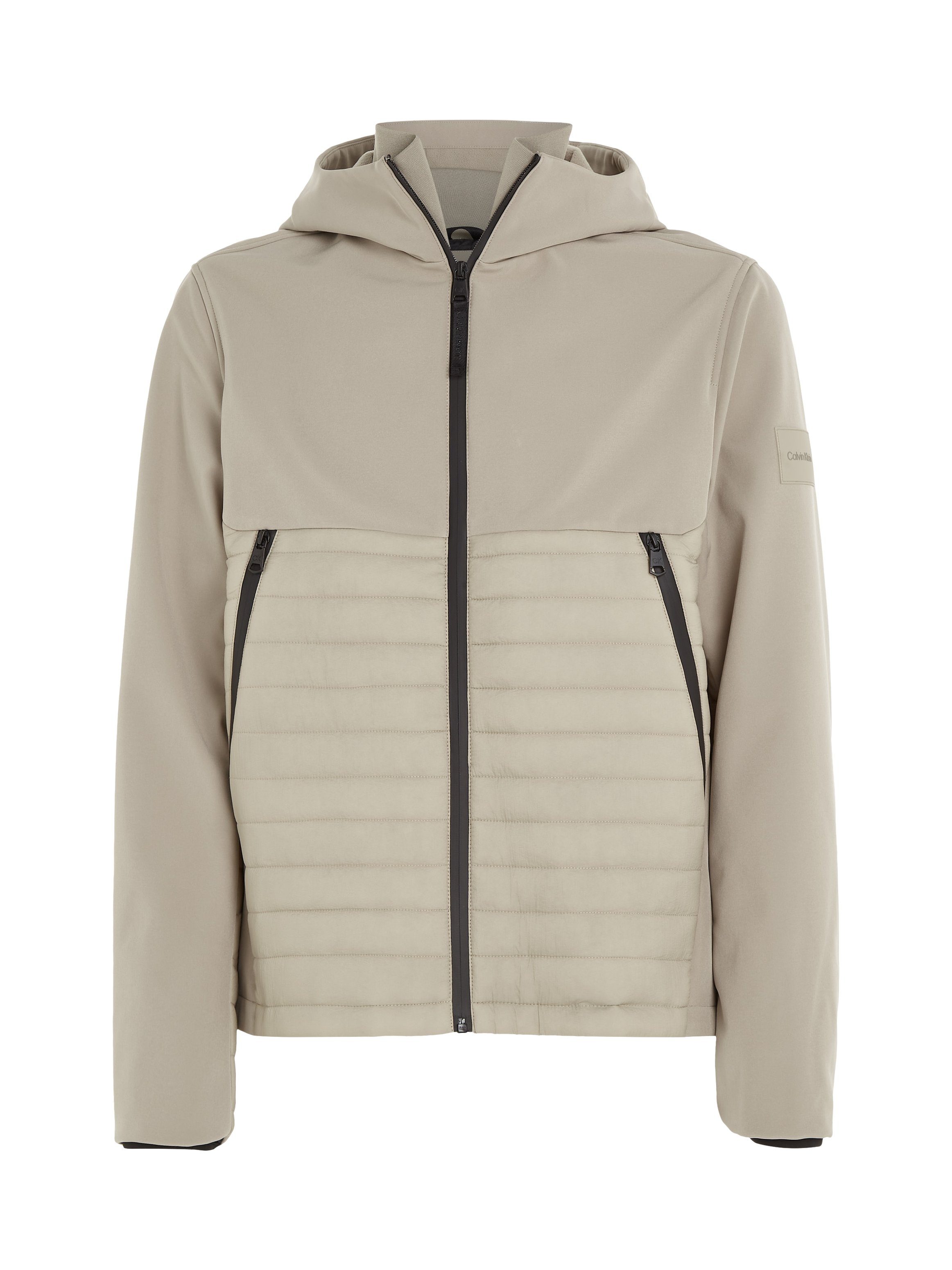 Calvin Klein Outdoorjack QUILTED MIX MEDIA JACKET HOOD