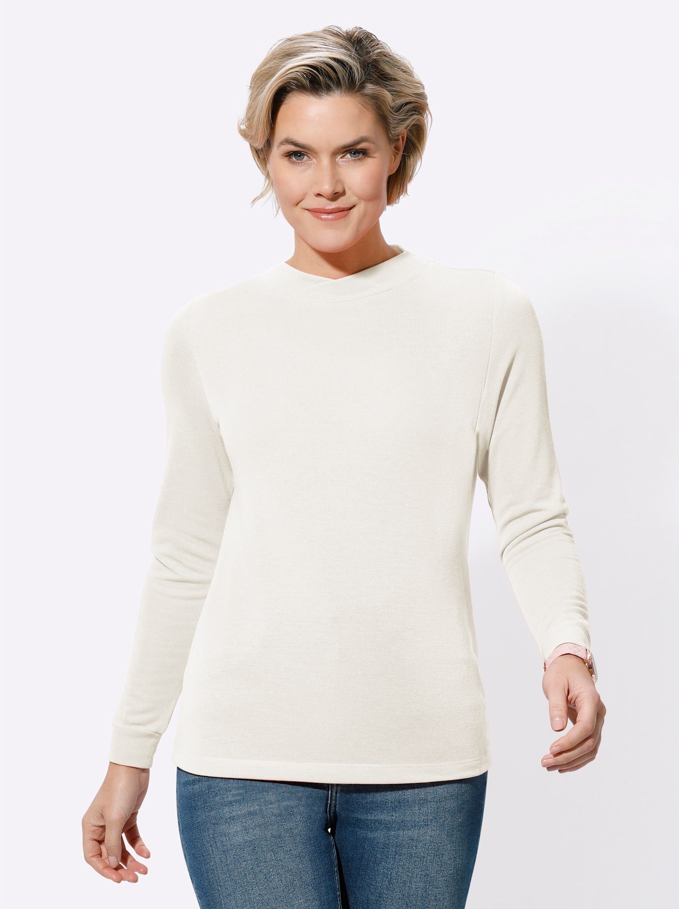 Classic Basics Shirt met staande kraag Shirt (1-delig)