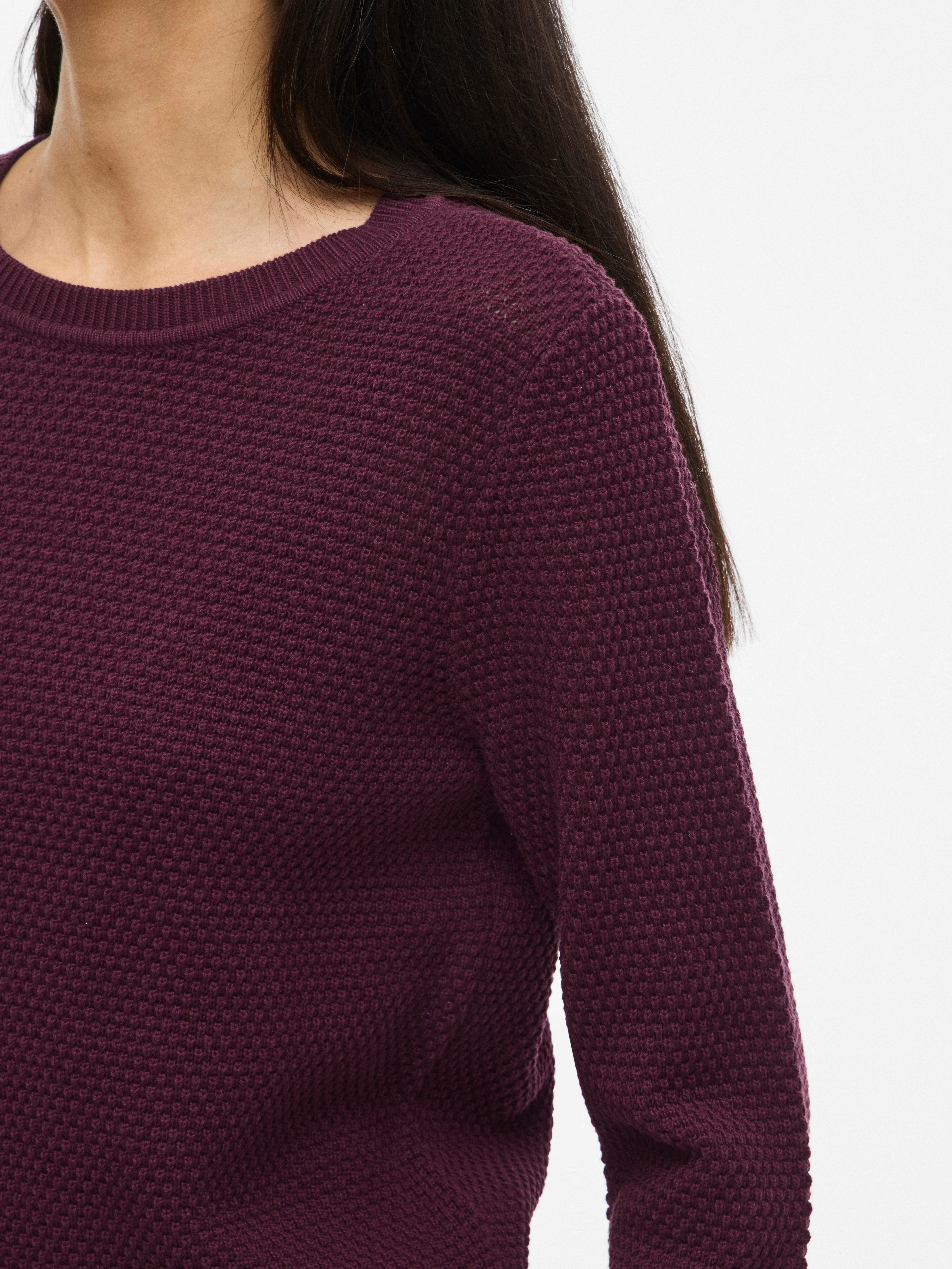 Vila Trui met ronde hals VIDALO O-NECK L/S KNIT TOP- NOOS