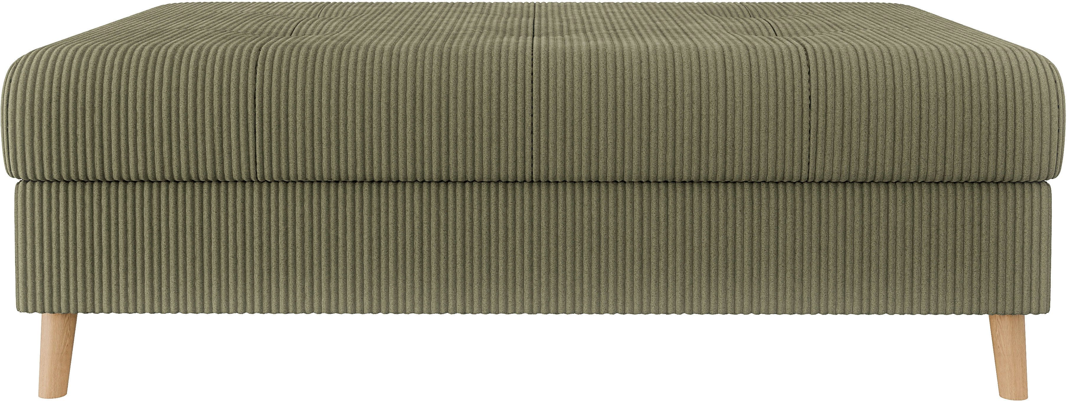 Home affaire Hocker CHARRE XXL, stiksel in het zitgedeelte, afmetingen: B/D/H: 118/73/40 cm