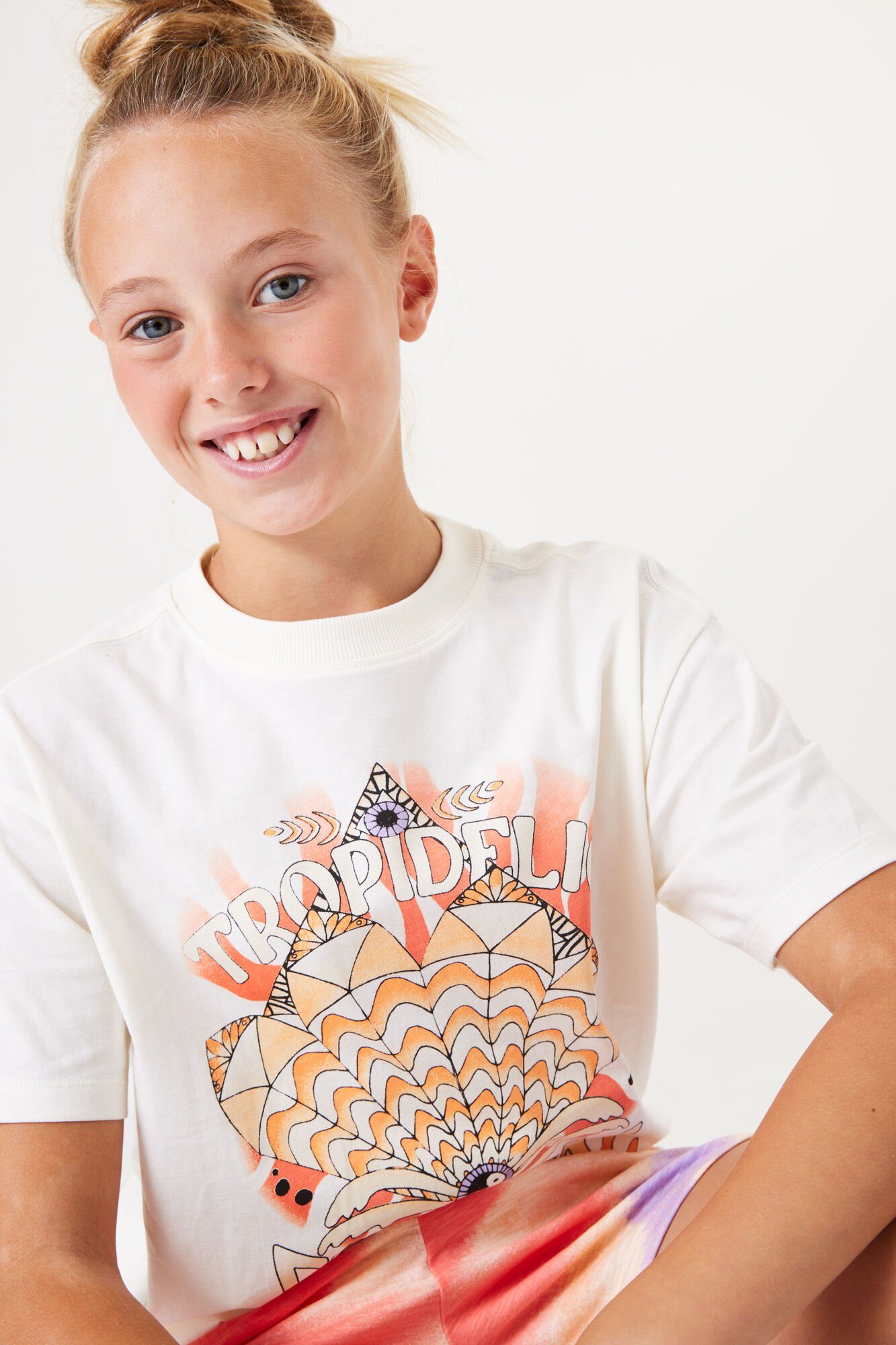 Garcia T-shirt met grote frontprint
