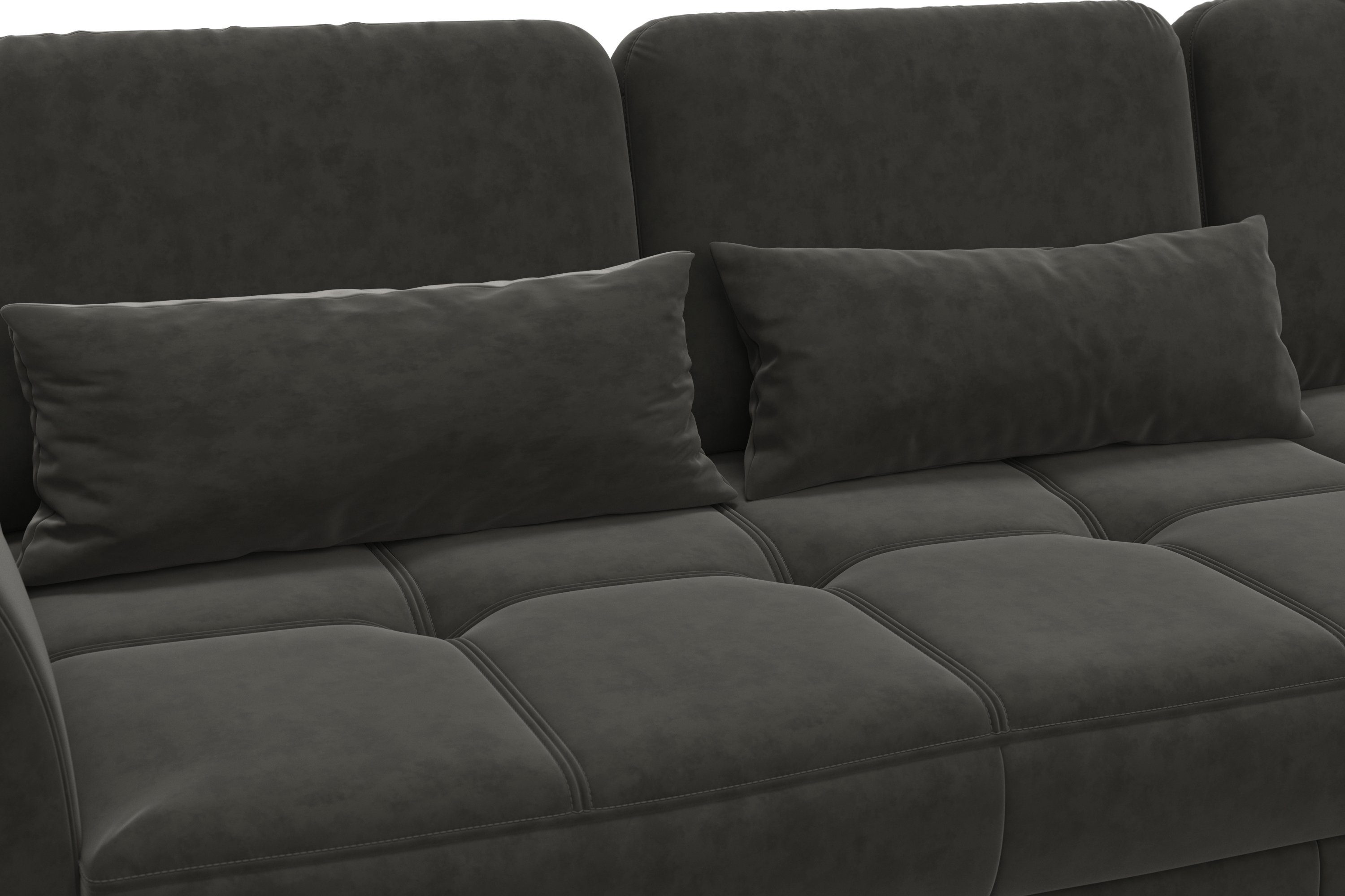 sit&more Hoekbank Bendigo L-vorm inclusief zitdiepteverstelling, bodemvrijheid 15 cm, in 2 pootkleuren