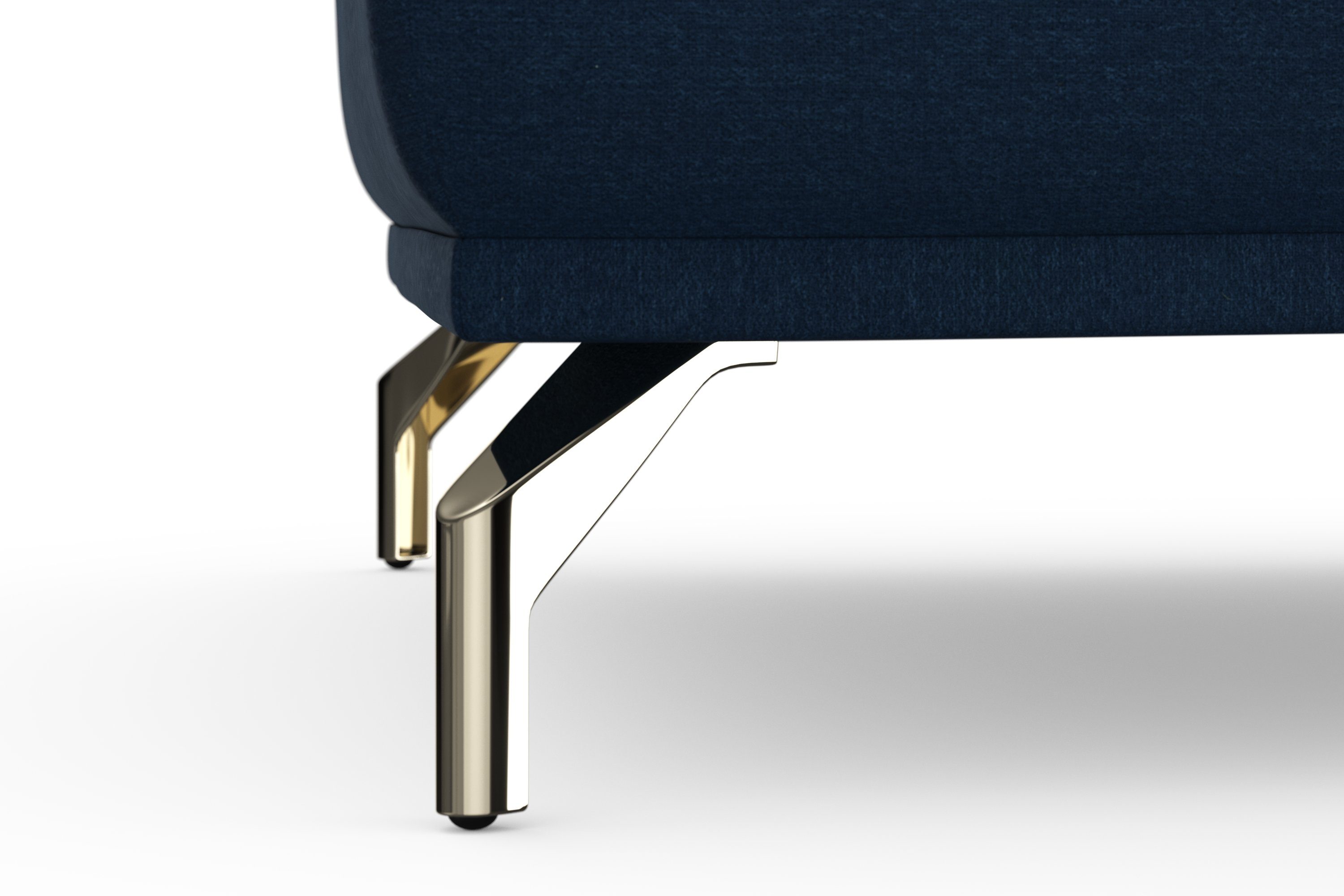 sit&more Hocker Bailando met binnenvering en gesatineerde nikkel poten