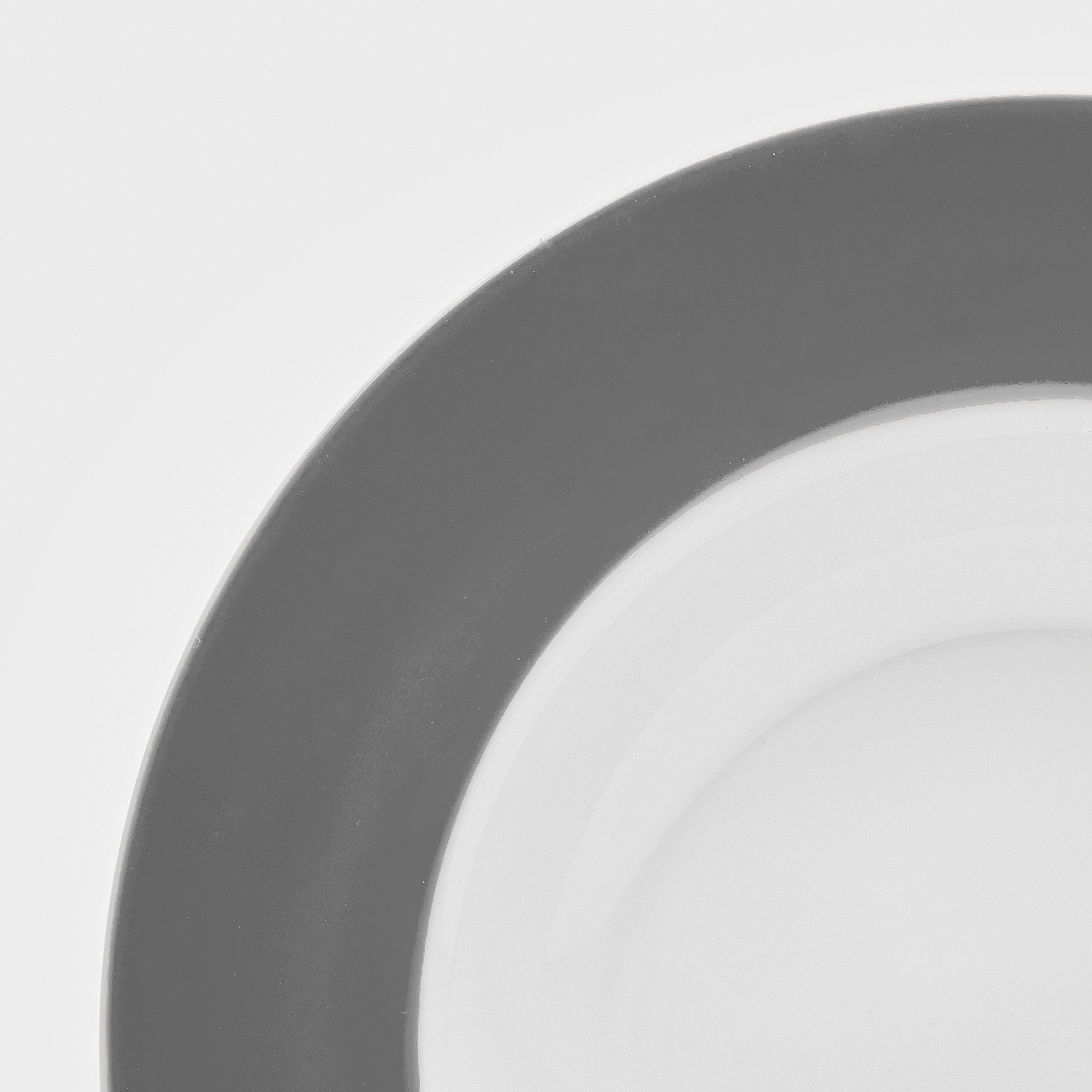 van Well Diep bord Vario Porselein, vaatwasmachine- en magnetronbestendig, Ø 21,5 cm (set, 6 stuks)