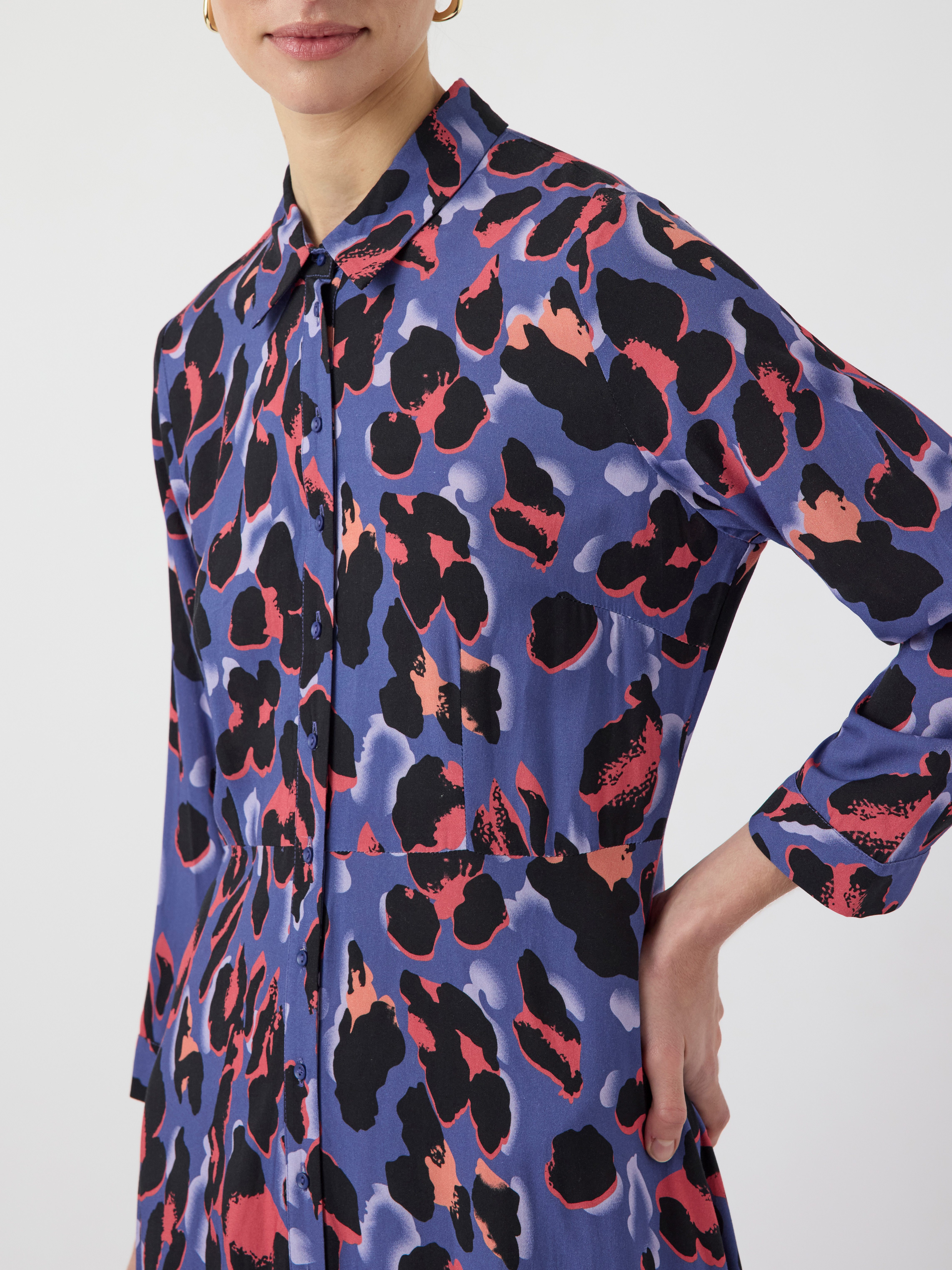 Y.A.S Jurk met overhemdkraag YASSAVANNA LONG SHIRT DRESS