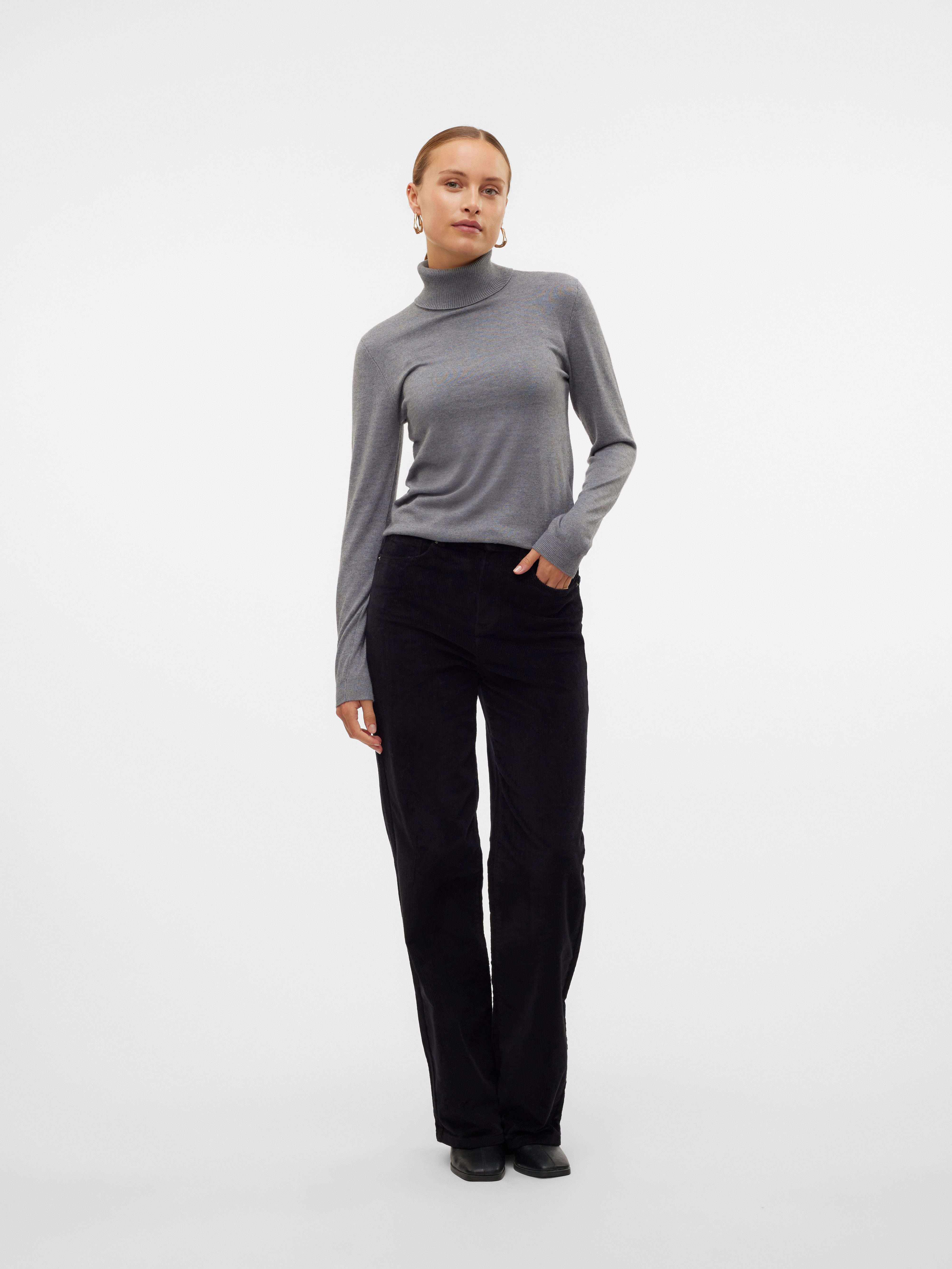 Vero Moda Gebreide trui VMIRIS LS ROLLNECK PULLOVER GA NOOS
