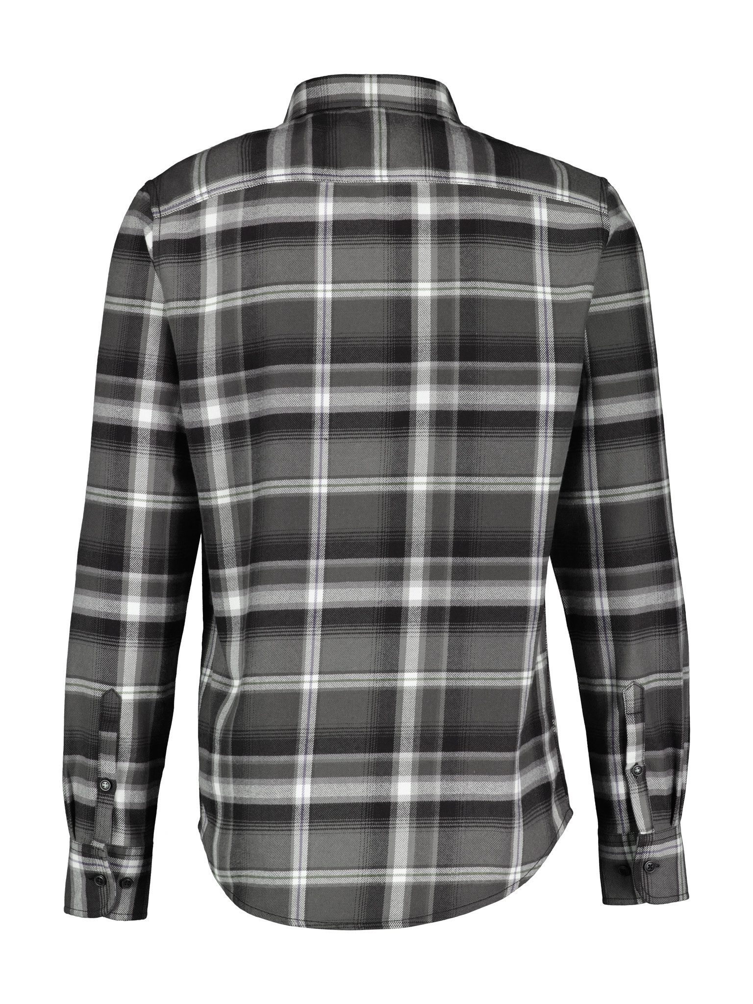 Lerros Geruit overhemd met geborduurd logo