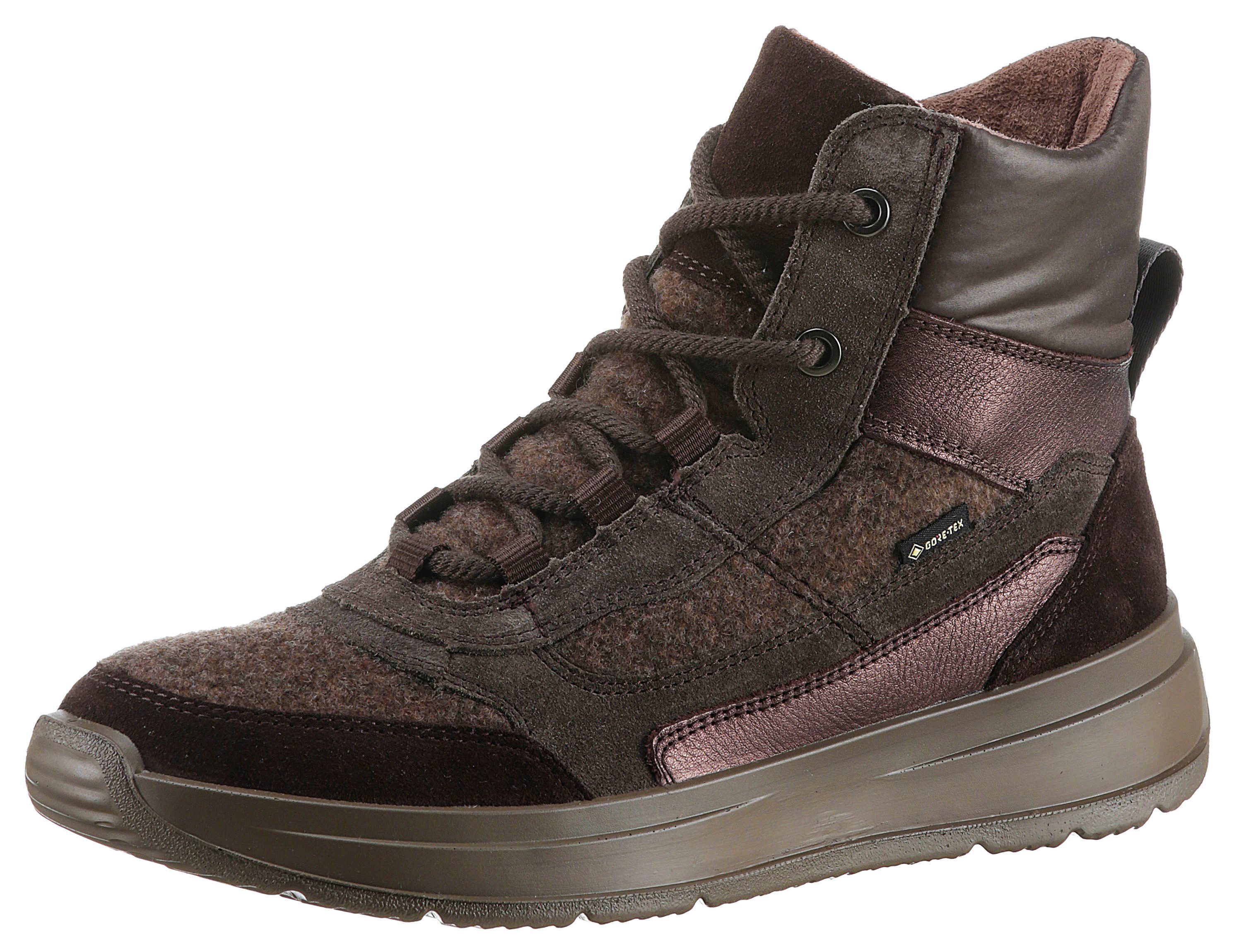 Legero Sneakers Sprinter trekkingschoen, veterschoen met waterafstotende gore tex-membraan dames schoenen maat 43 bruin