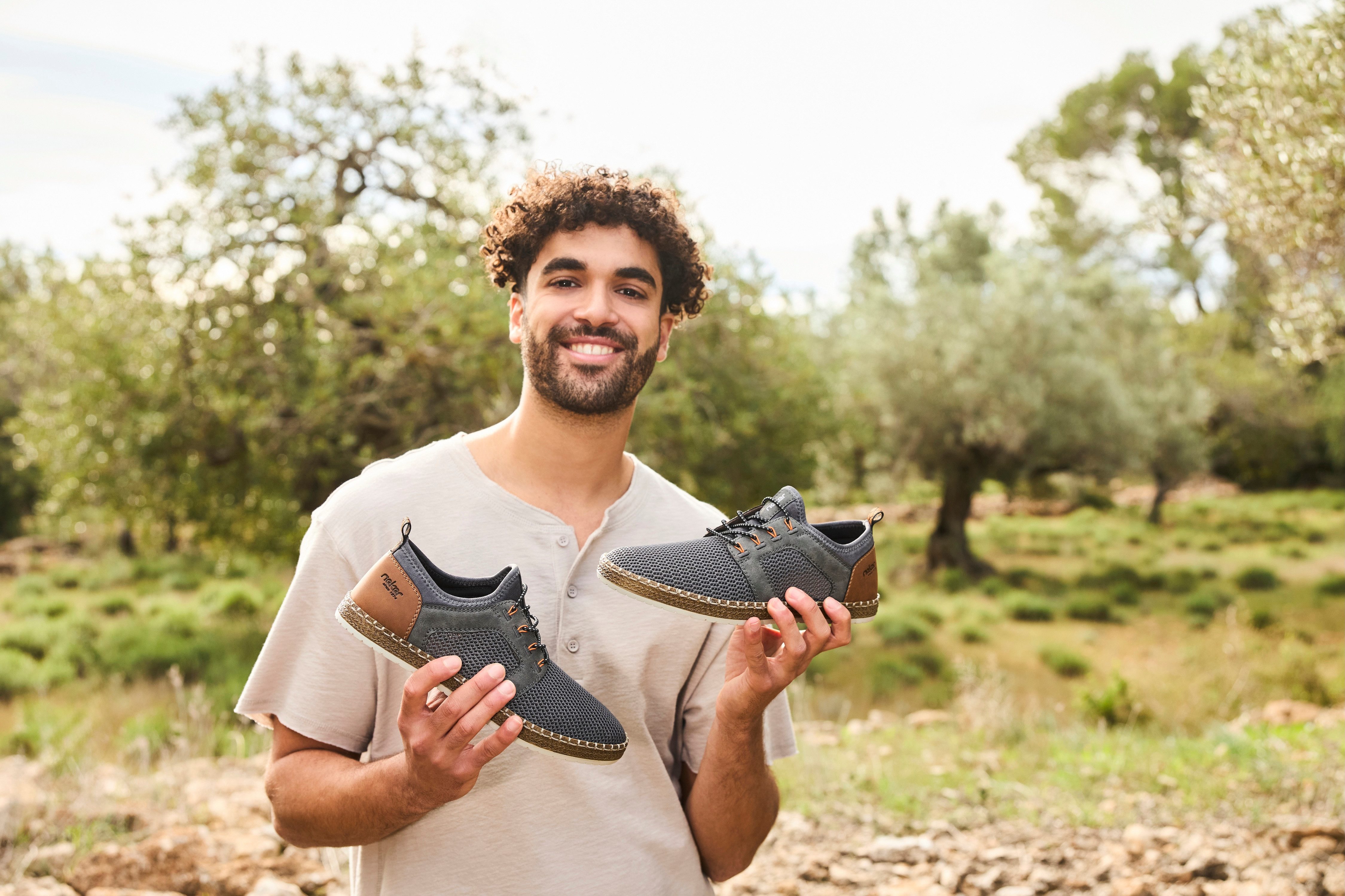 Rieker Slip-on sneakers , instapschoen, slippers, vrijetijdsschoen, elastische instap, elastiek