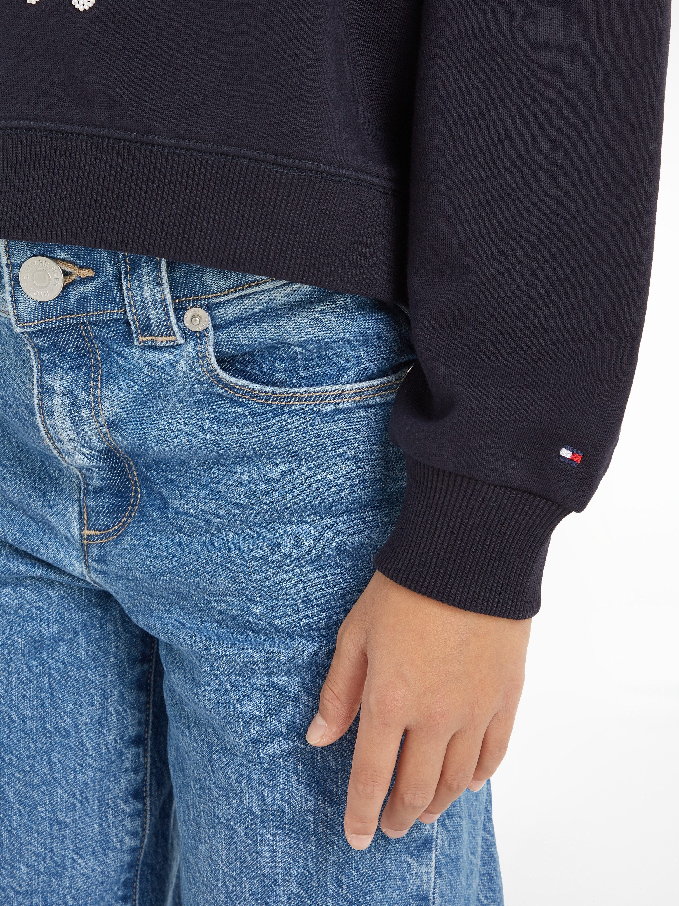 Tommy Hilfiger Shirt met lange mouwen HILFIGER NY EMBROIDERED CREWNECK Kinderen tot 16 jaar met logostiksel