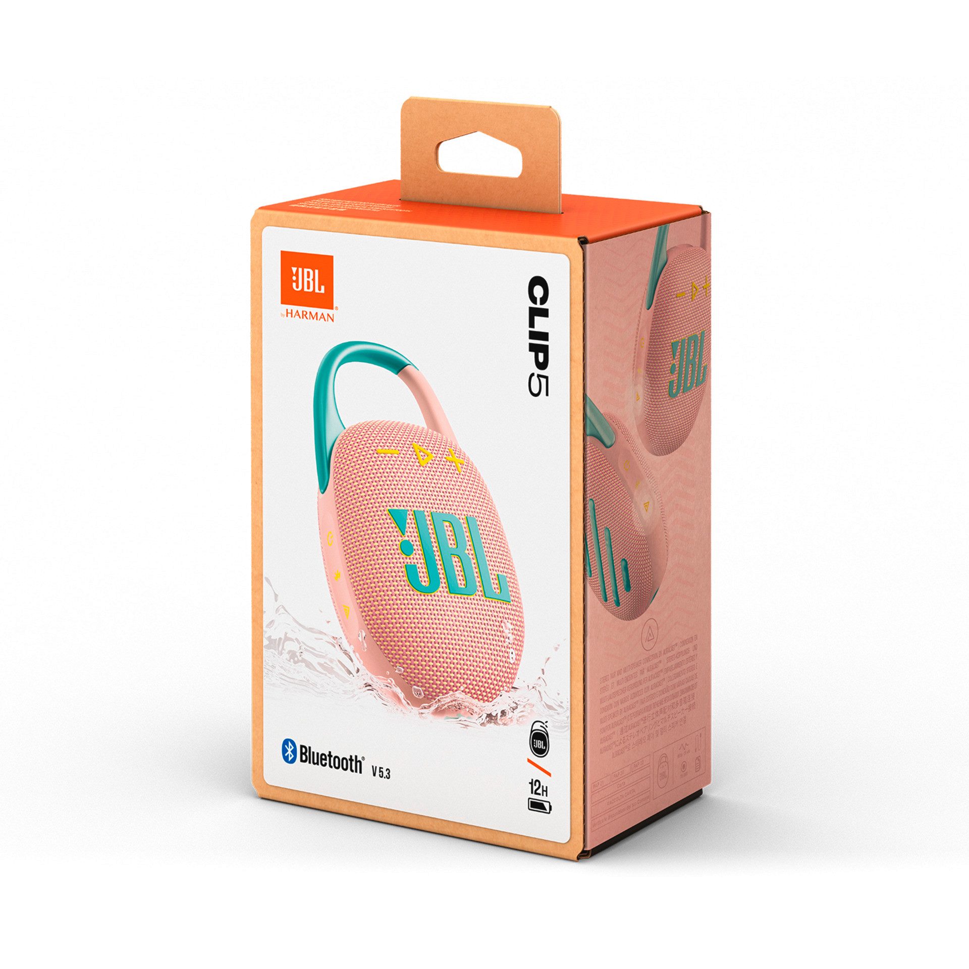 JBL Bluetooth luidspreker Clip 5 ultra-compact, water- en stofbestendig (ip67), 7 watt rms